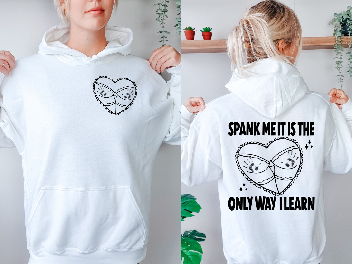 Spank me it is the only way I learn, black-back