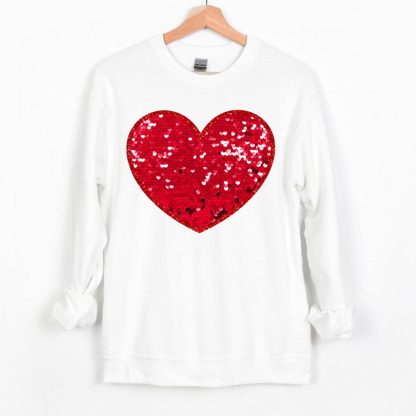 Red Sequin Heart