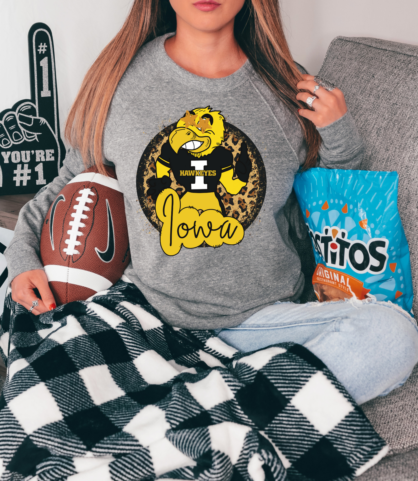 Iowa Hawkeyes mascot-cheetah print
