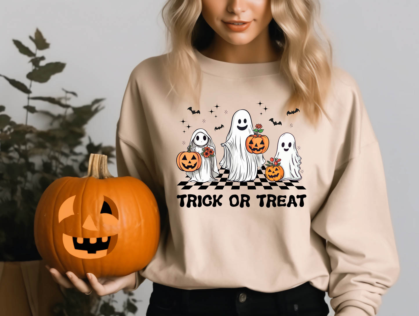 Trick or treat, checkered