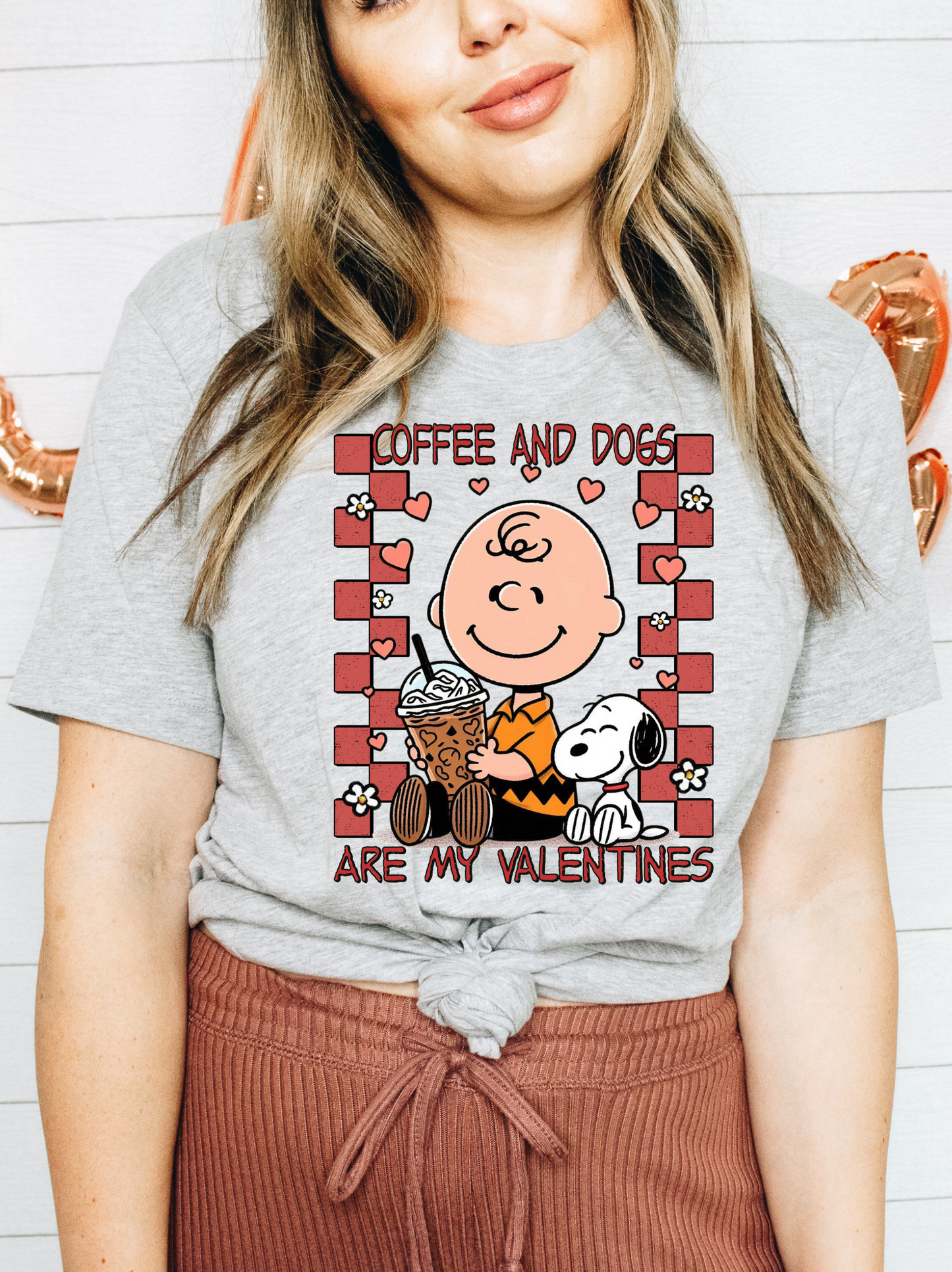 Coffee and Dogs Are My Valentines CB - DTF Transfer