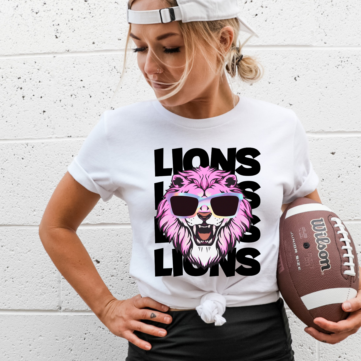 Lions Stacked -Pink Lion