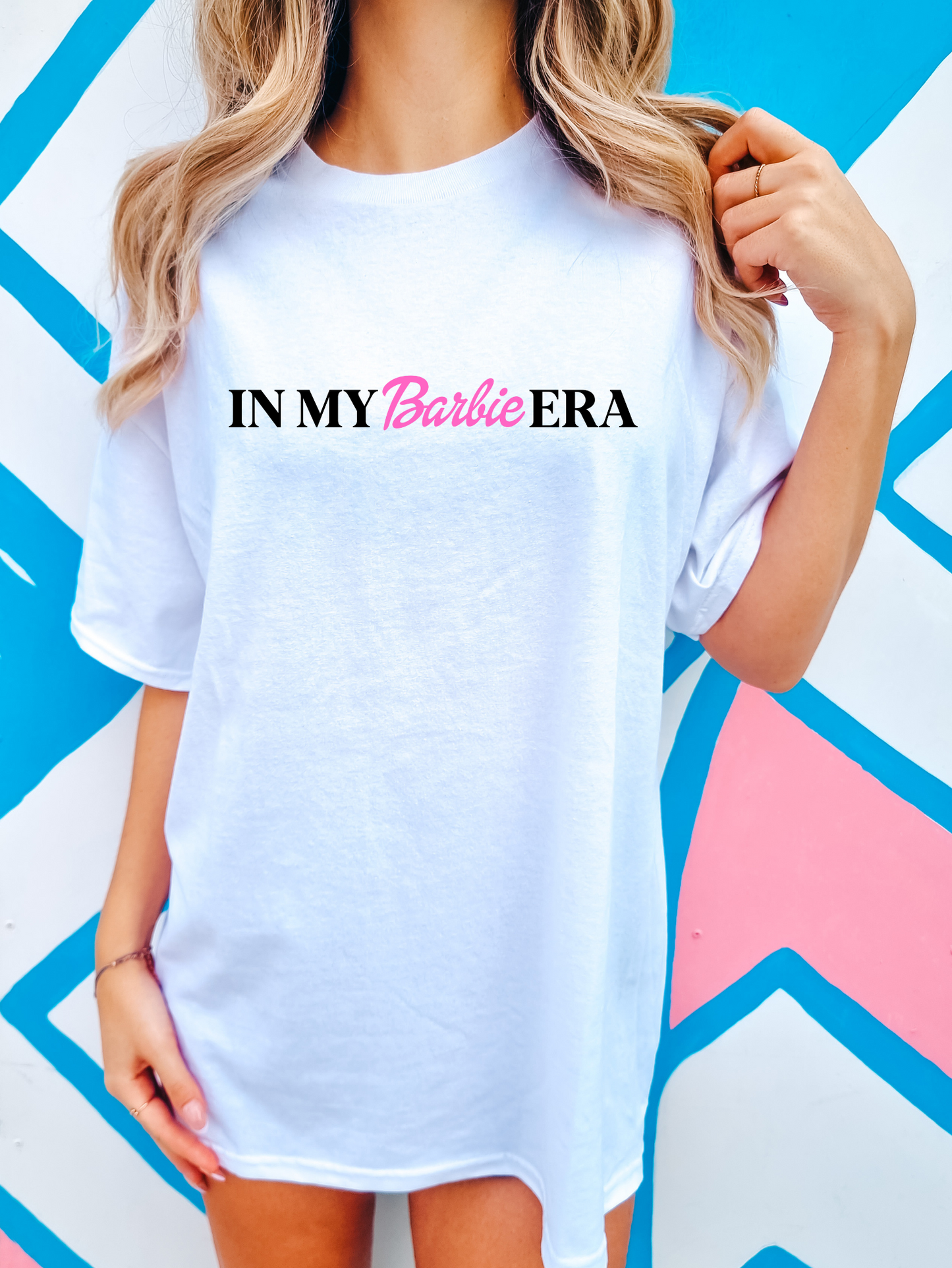 In my Barbie era - cursive