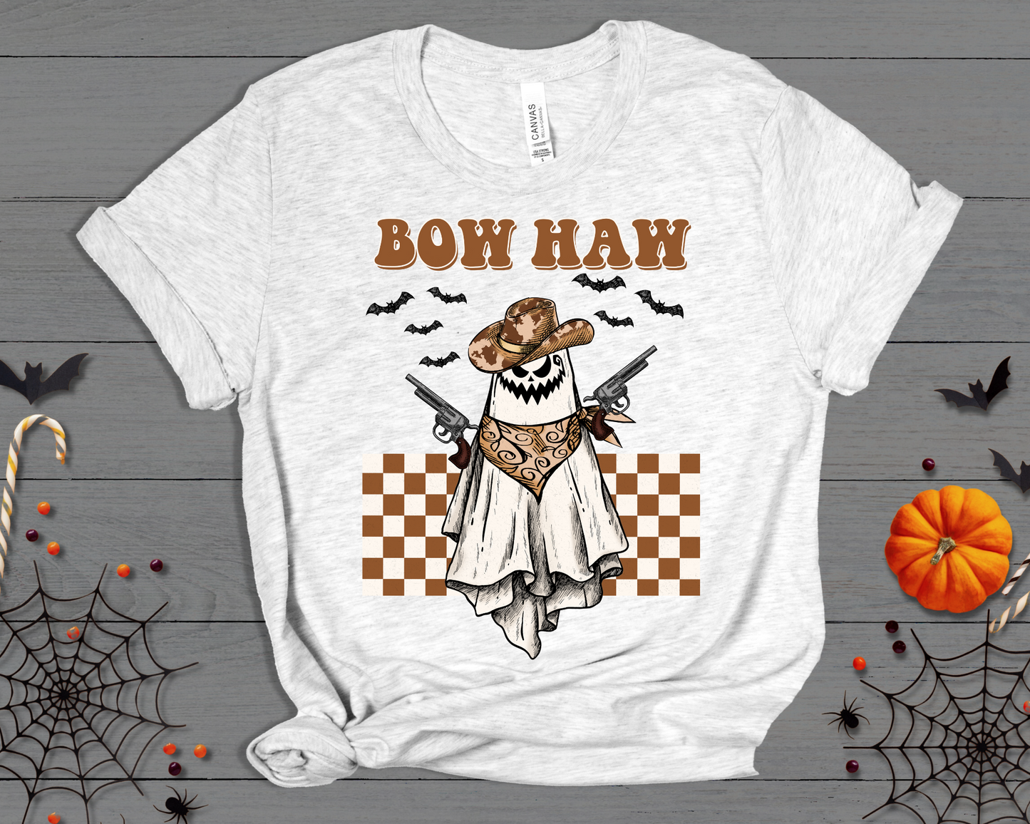 Boo haw brown checkered