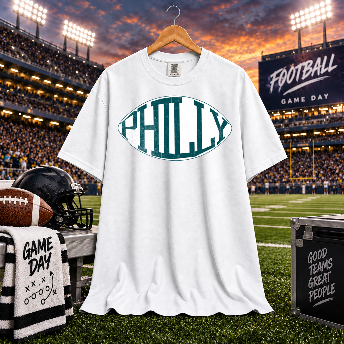 Football Typography Philly