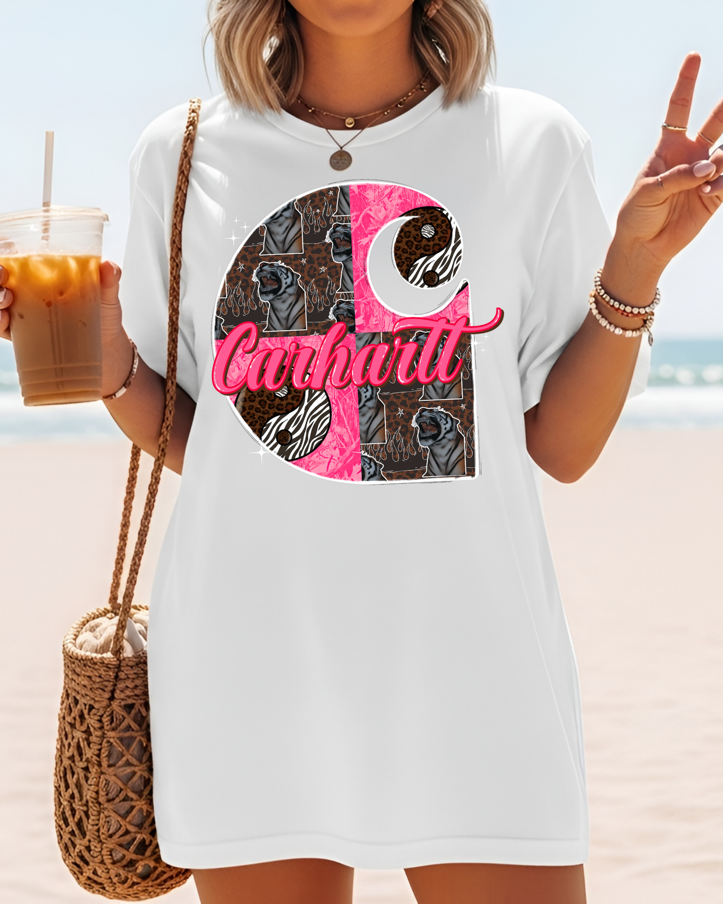 Carhartt Leopard Tiger Pink Camo
