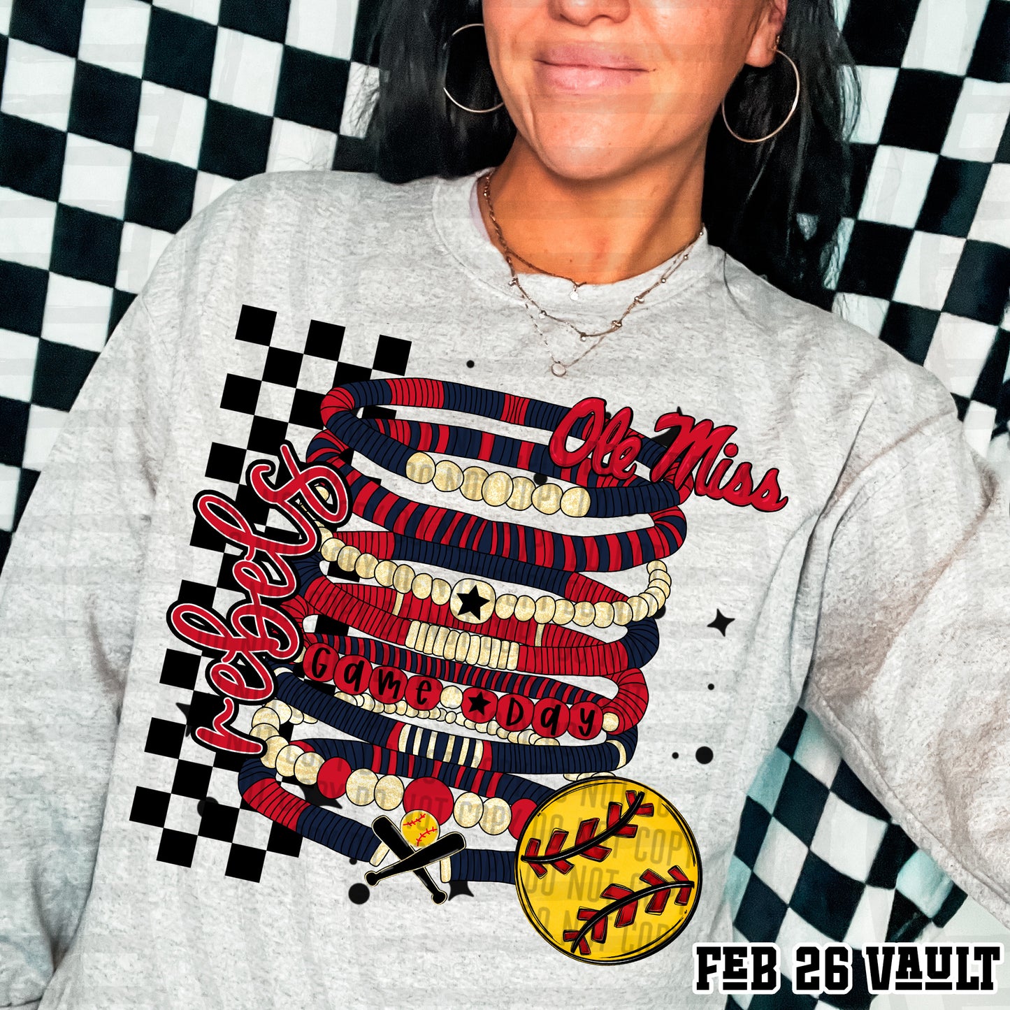 OLE MISS REBELS SOFTBALL GAME DAY BRACELETS