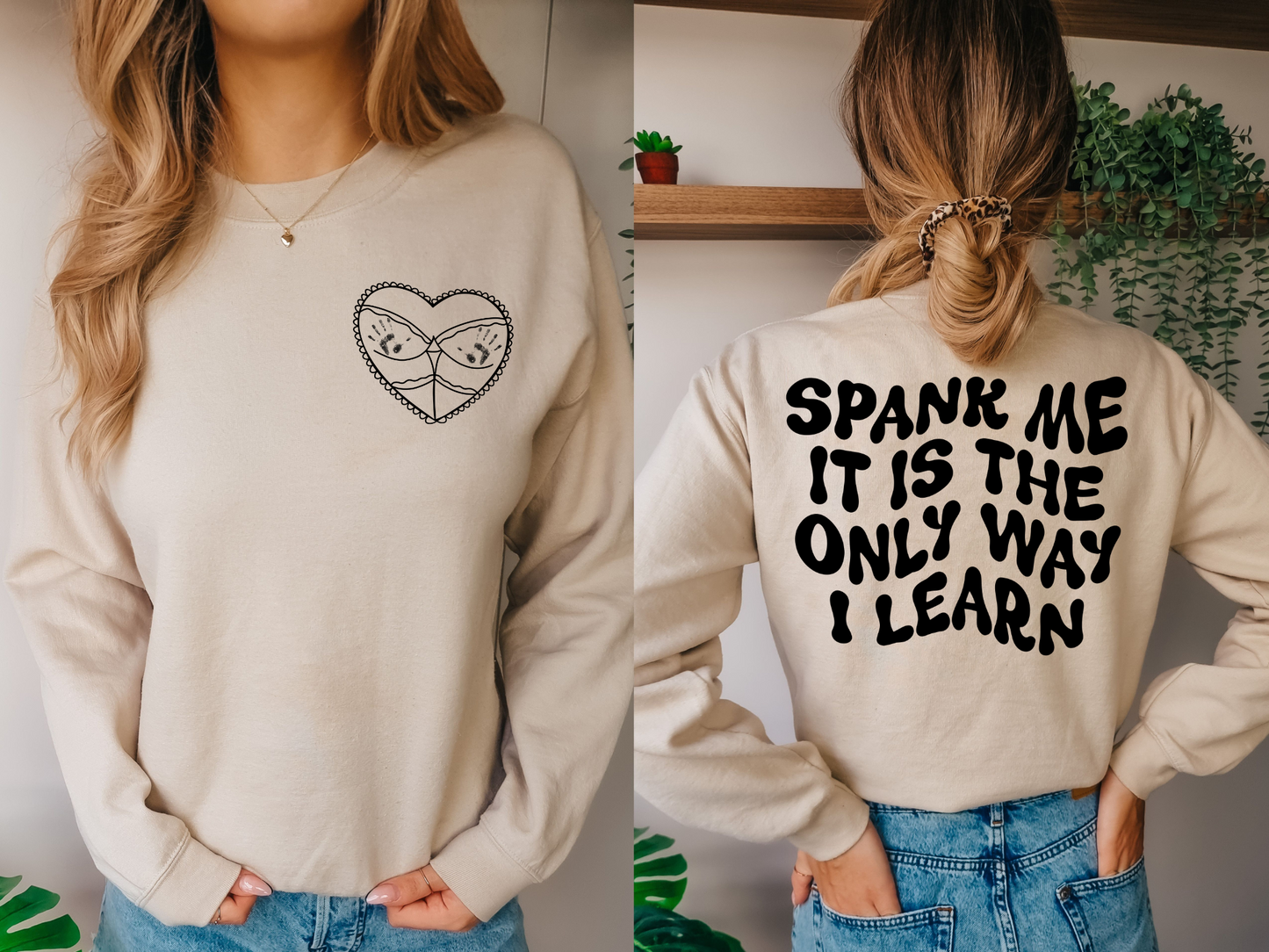 Spank me it is the only way I learn, just black words-back