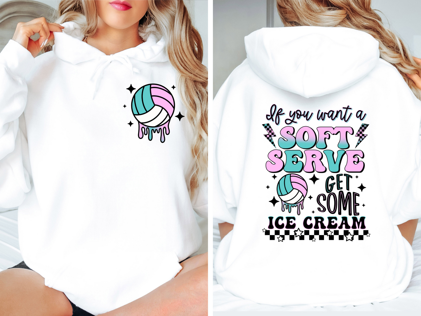 If you want a soft serve get some ice cream, multicolored - back