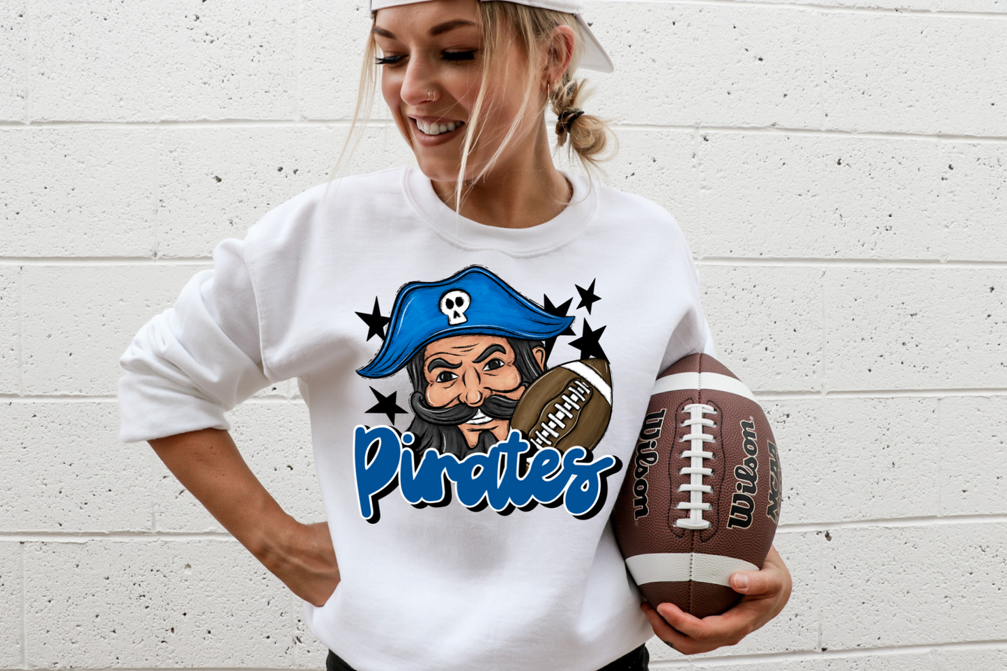 Pirates with mascot- blue