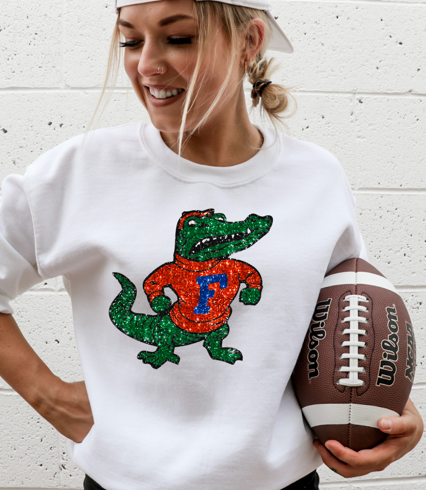 Gator Mascot Glitter - DTF Print