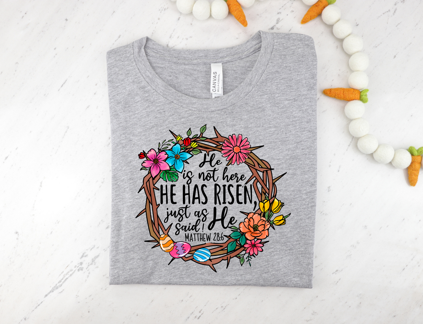 He is not here for he is risen - wreath