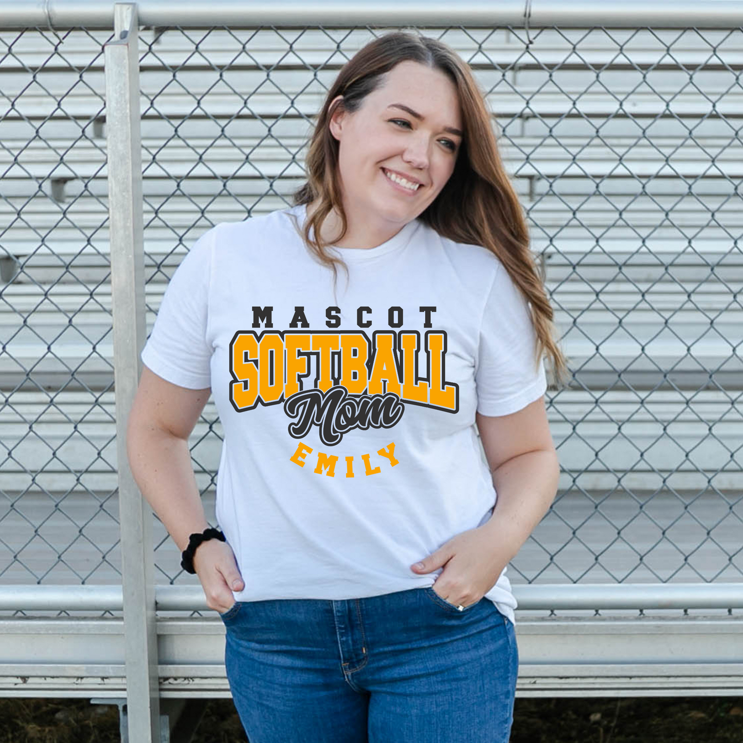 Personalized Mascot Softball Mom