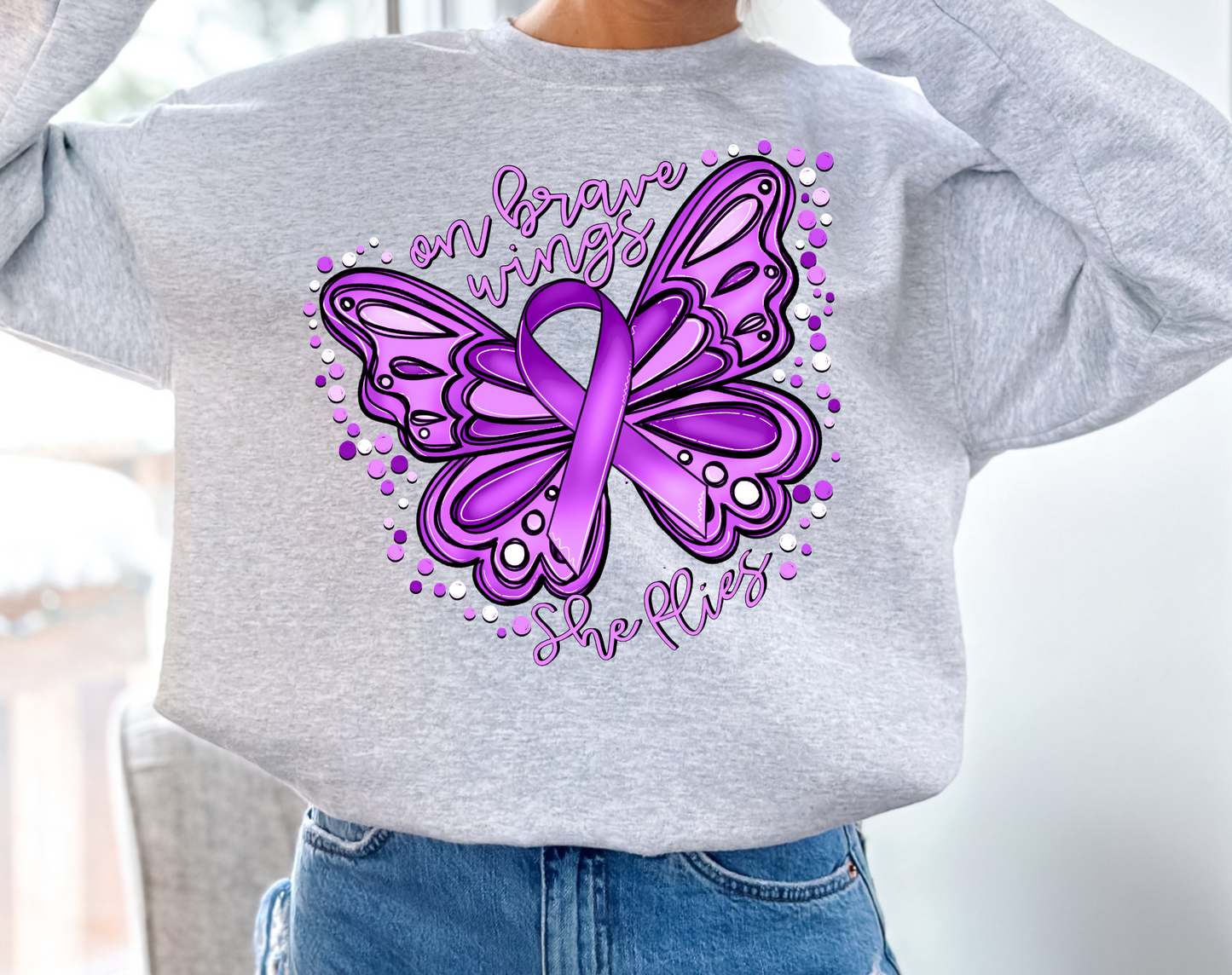 Brave wings she flies-Purple