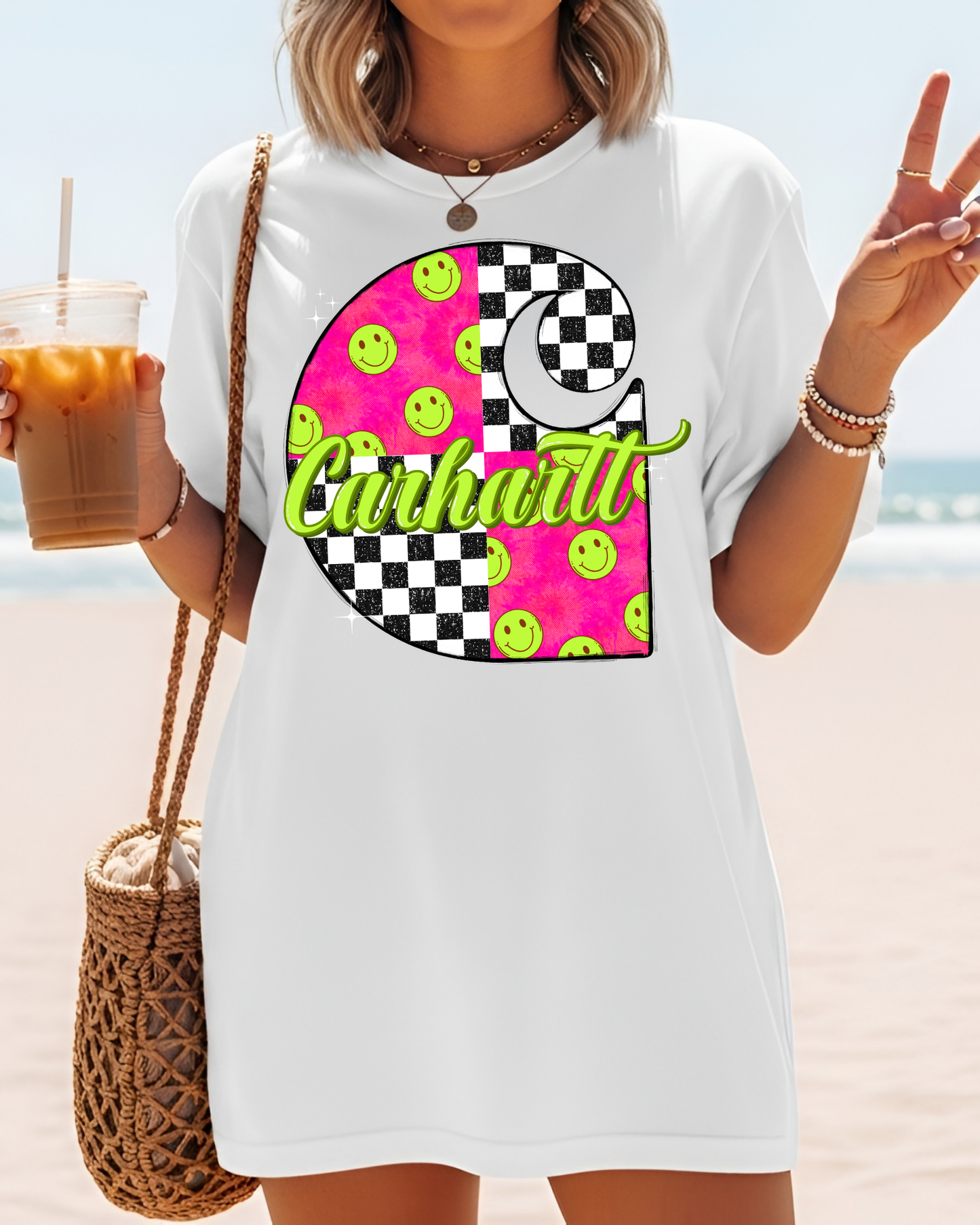 Carhartt Smiley Faces Checkered