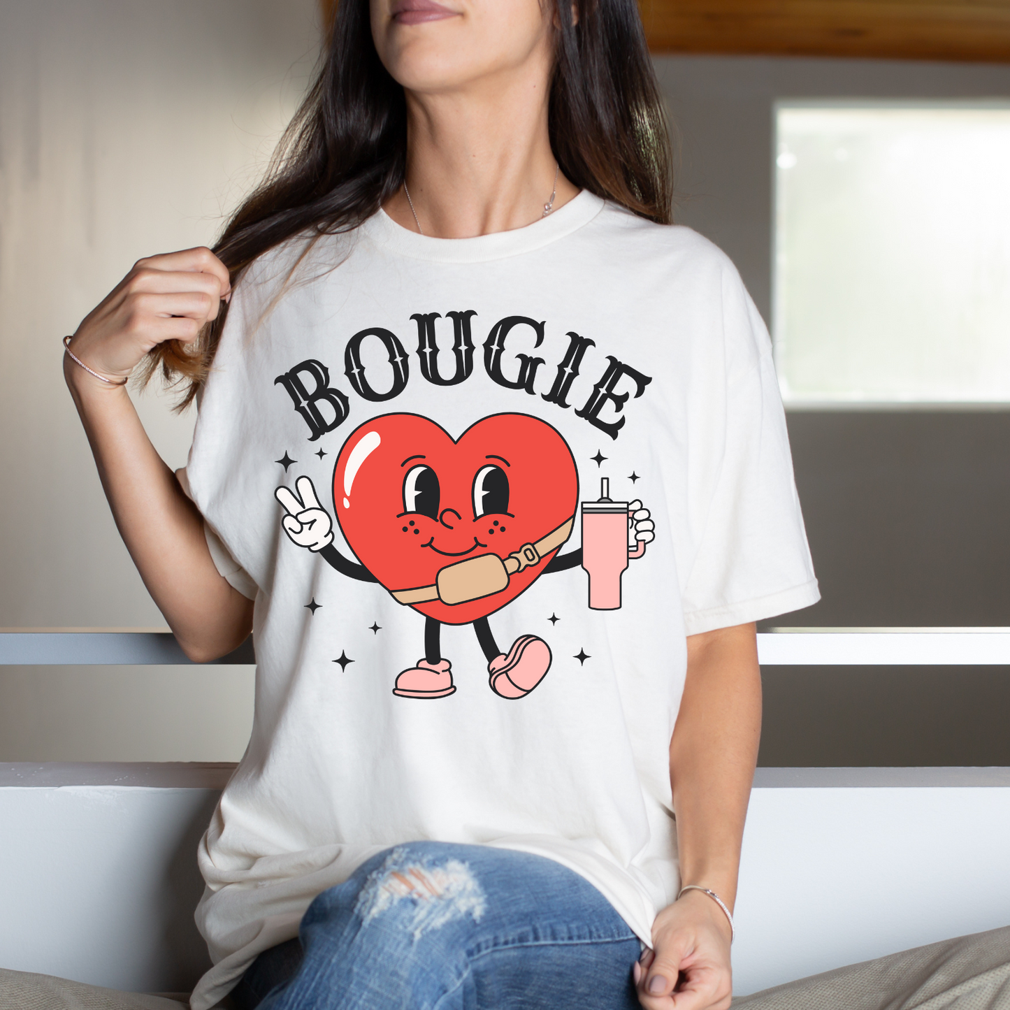 Red Heart Bougie Stanley- DTF Transfer