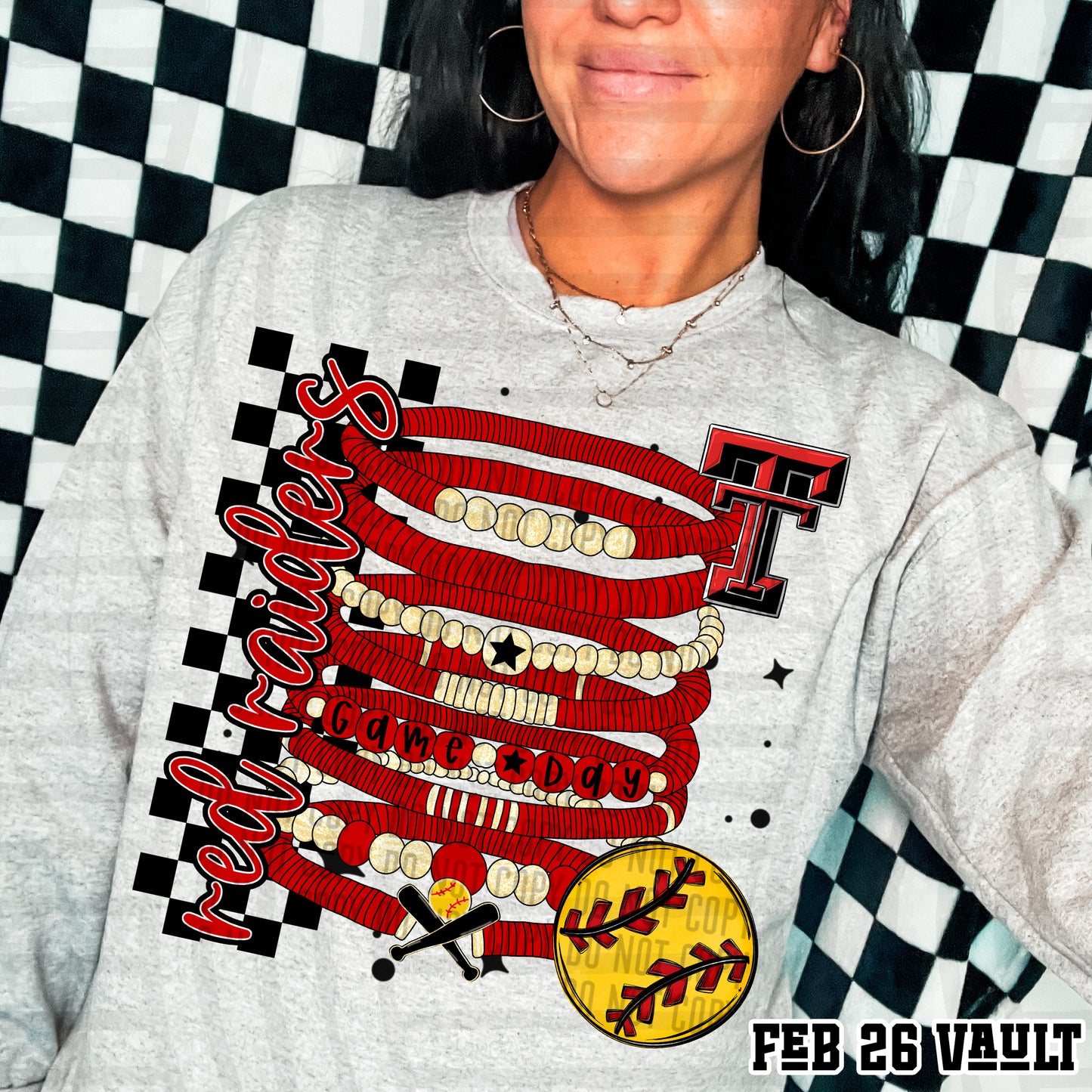 TEXAS TECH RED RAIDERS SOFTBALL GAME DAY BRACELETS