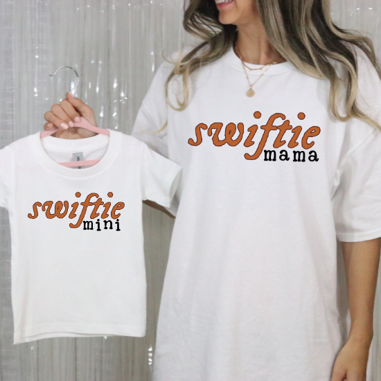 Swifite Mini (BURNT ORANGE/BLACK)-DTF Transfer