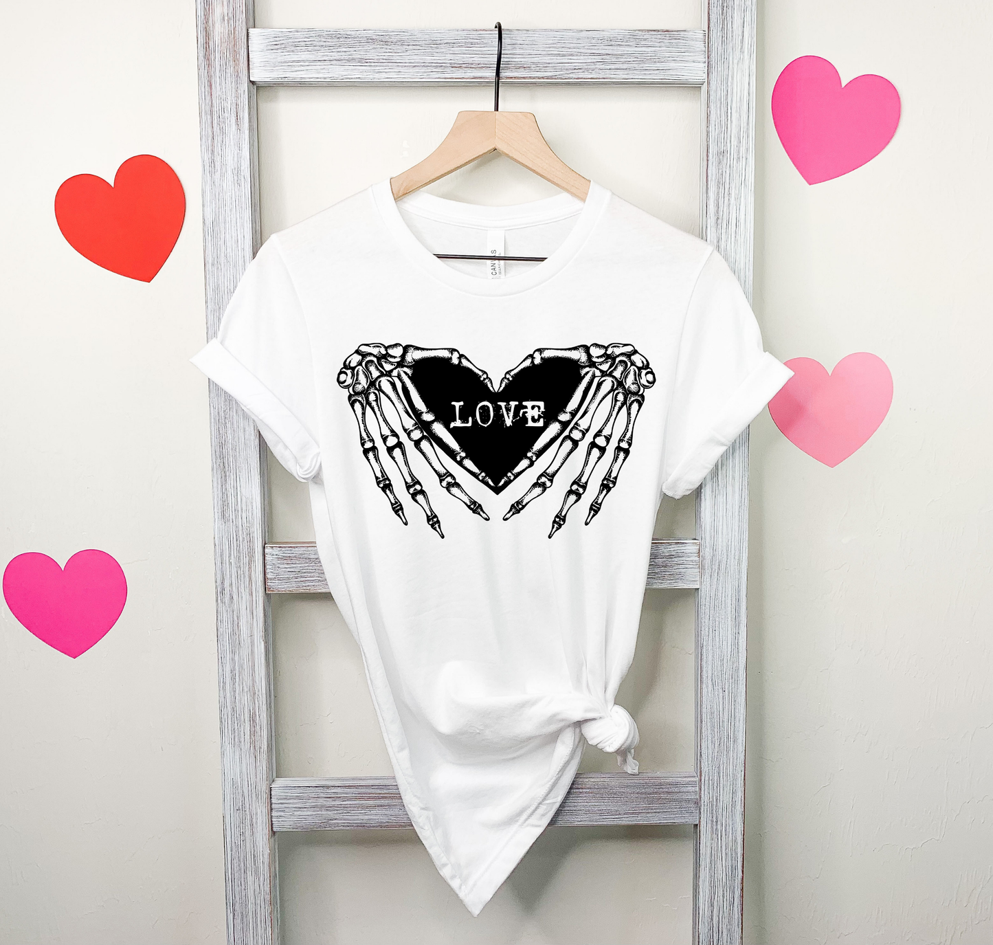 Love Skeleton Heart Hands
