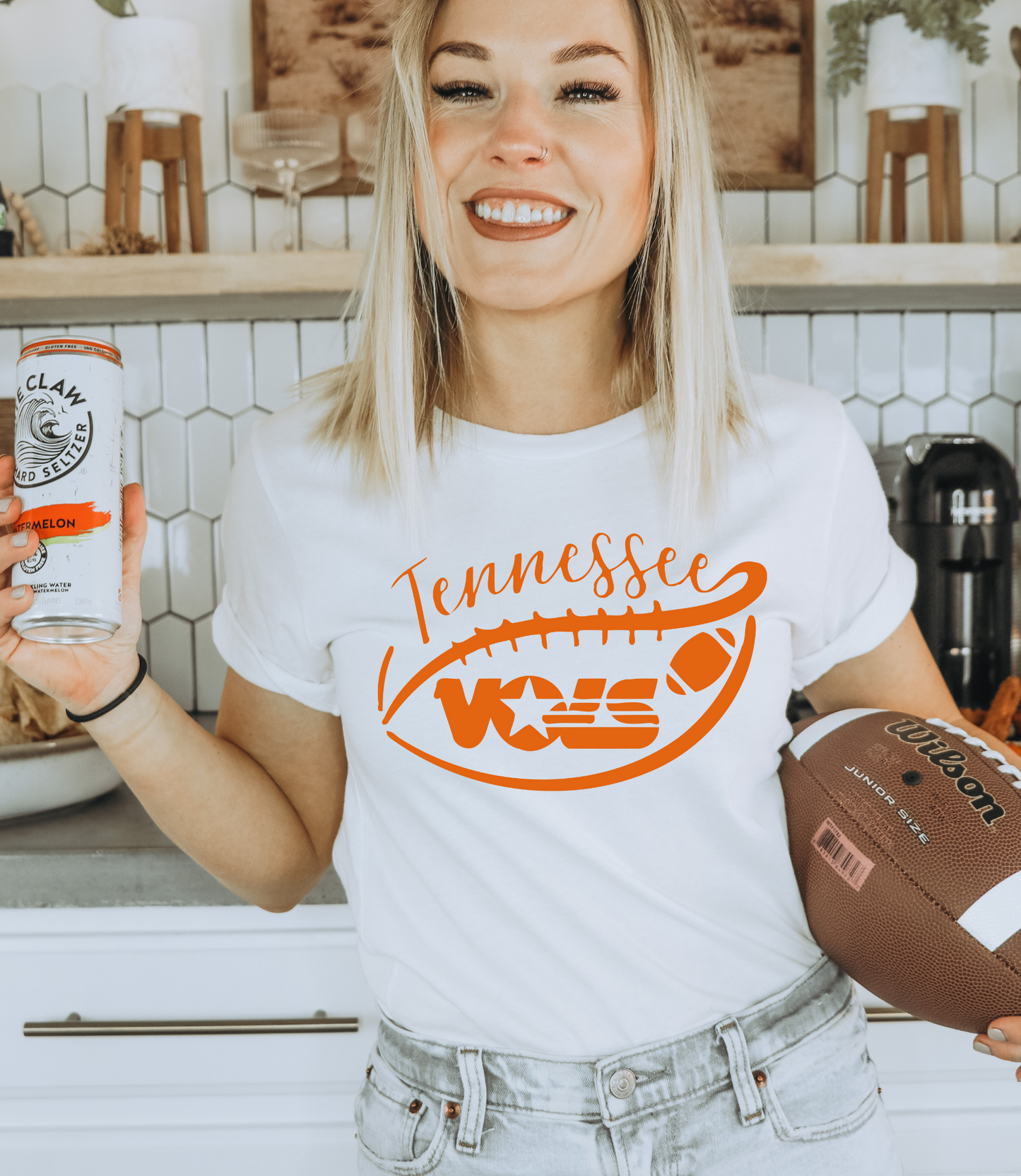 Tennessee Vols with football