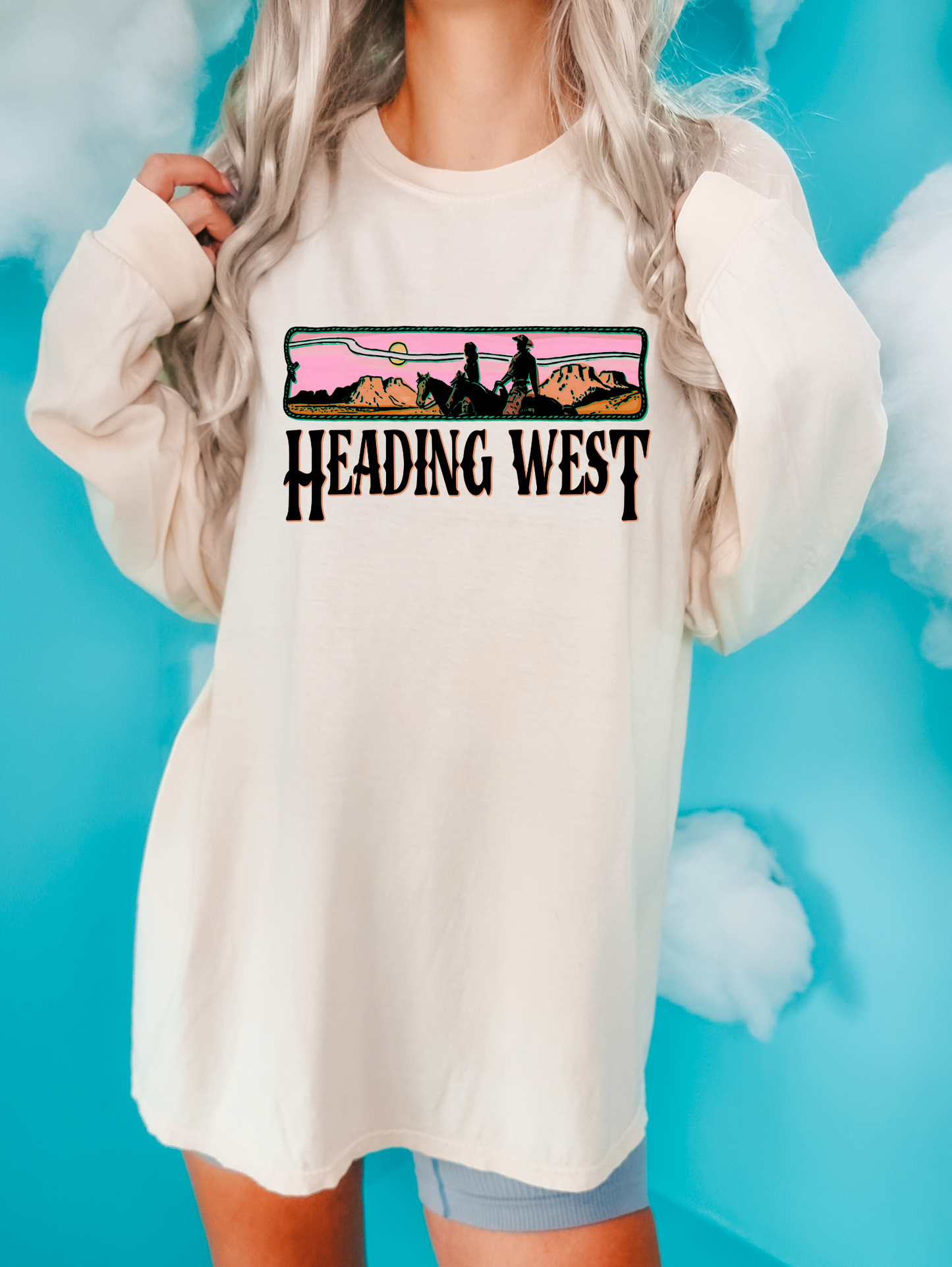 Heading west