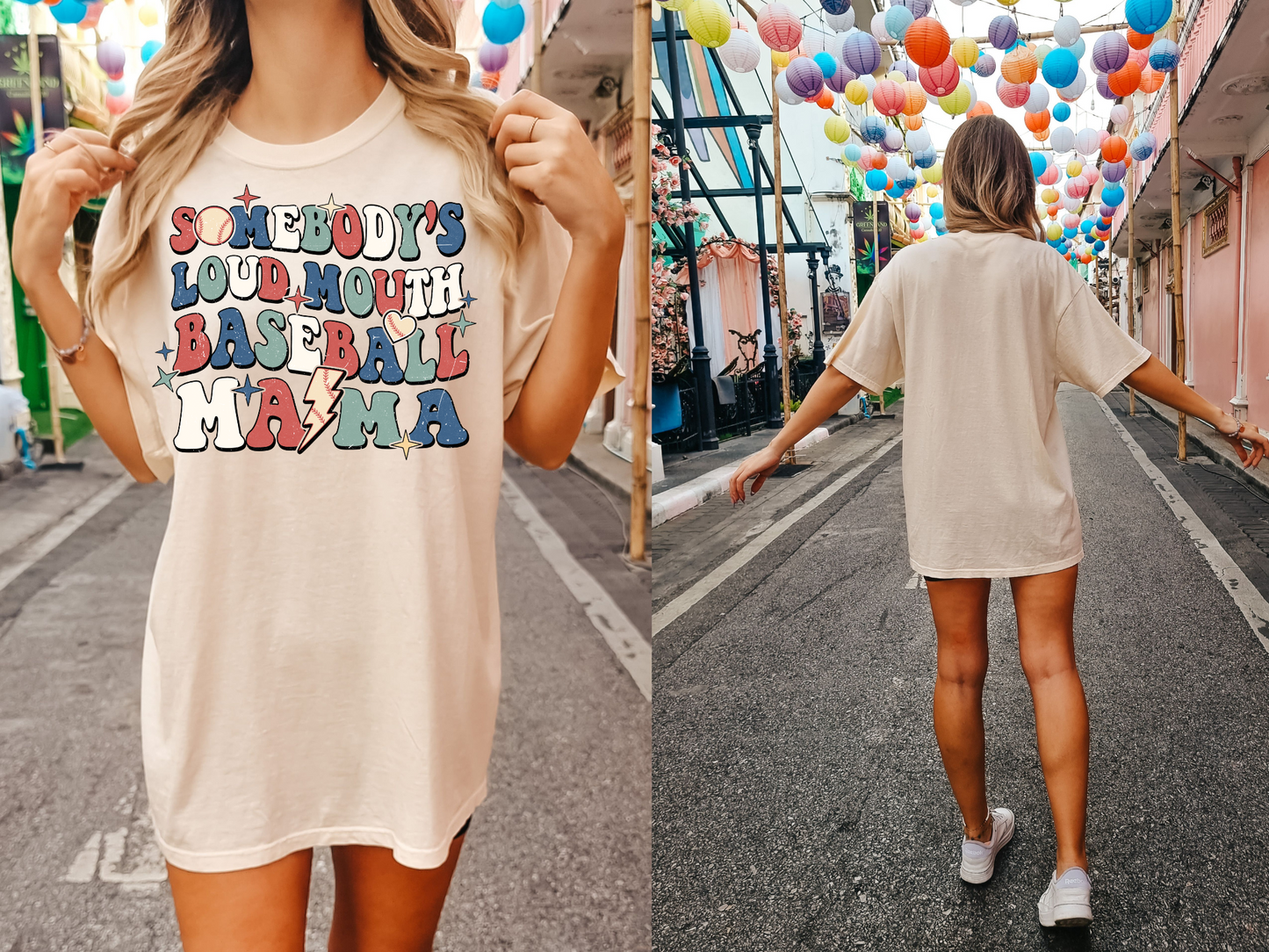 Somebody's loud mouth baseball mama