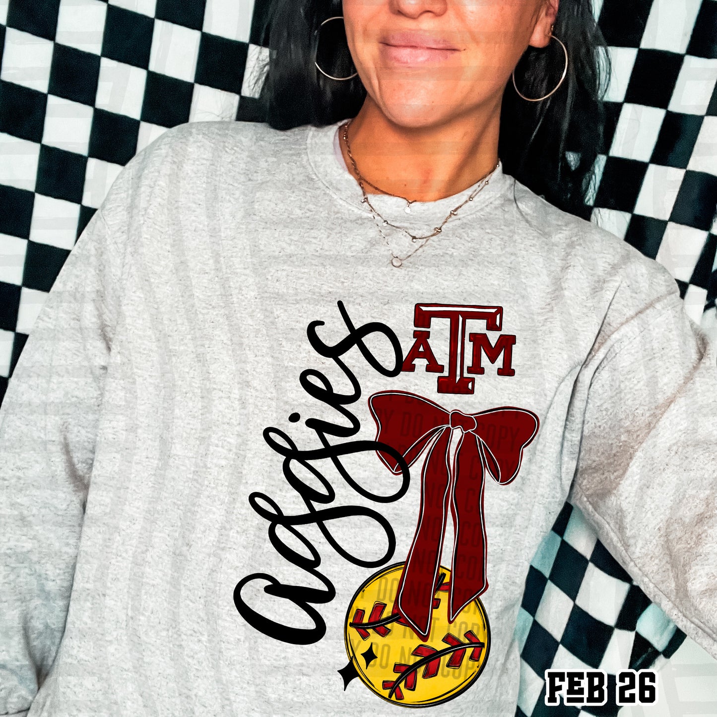 AGGIES SOFTBALL BOW