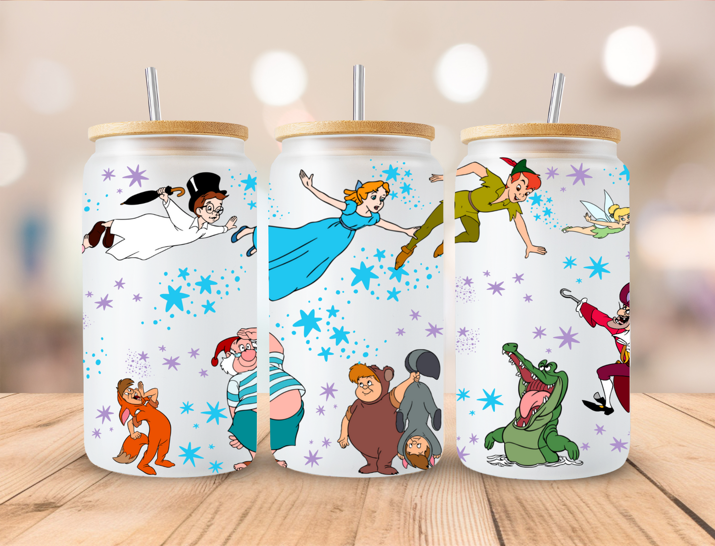 Peter Pan characters - UV Libby Wrap