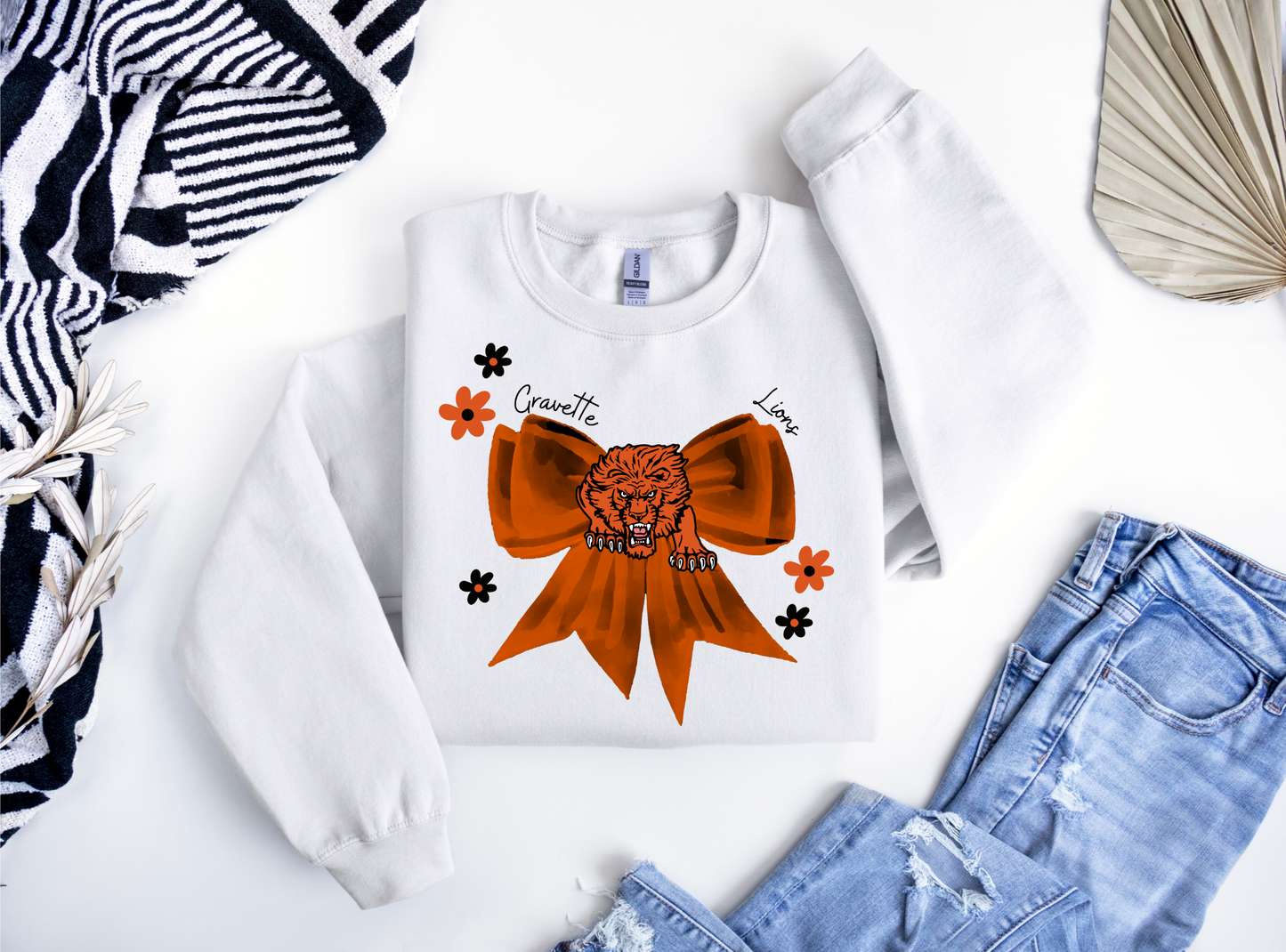 Gravette Lions Floral Bow