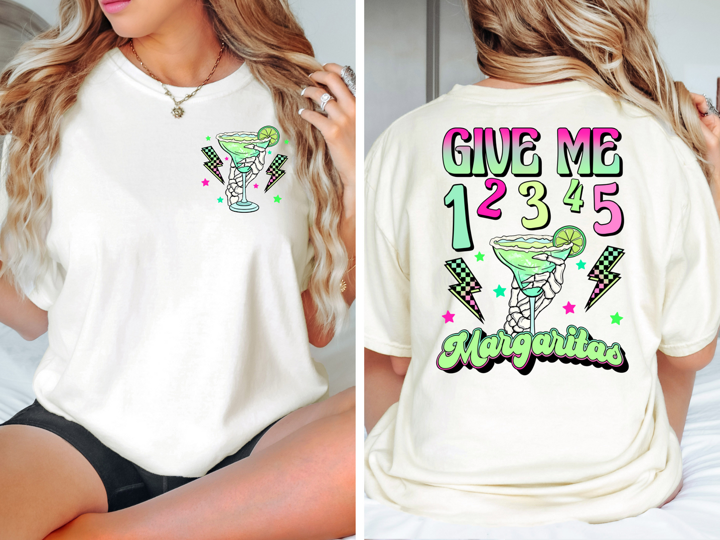 Margaritas and checkered lightning-front