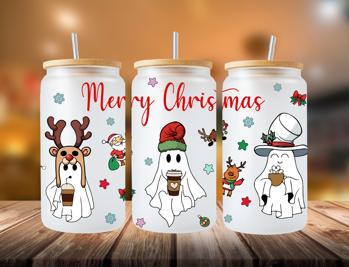 Merry Christmas Ghosties - UV Libby Wrap