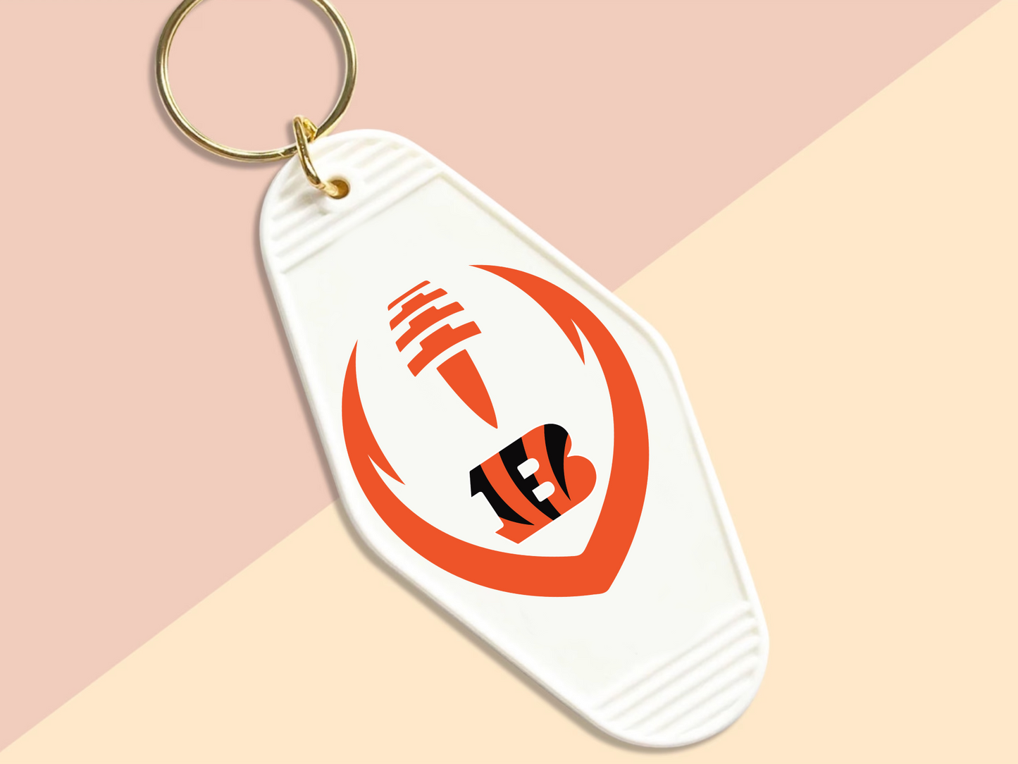 Cincinatti Bengal's emblem - Motel keychain