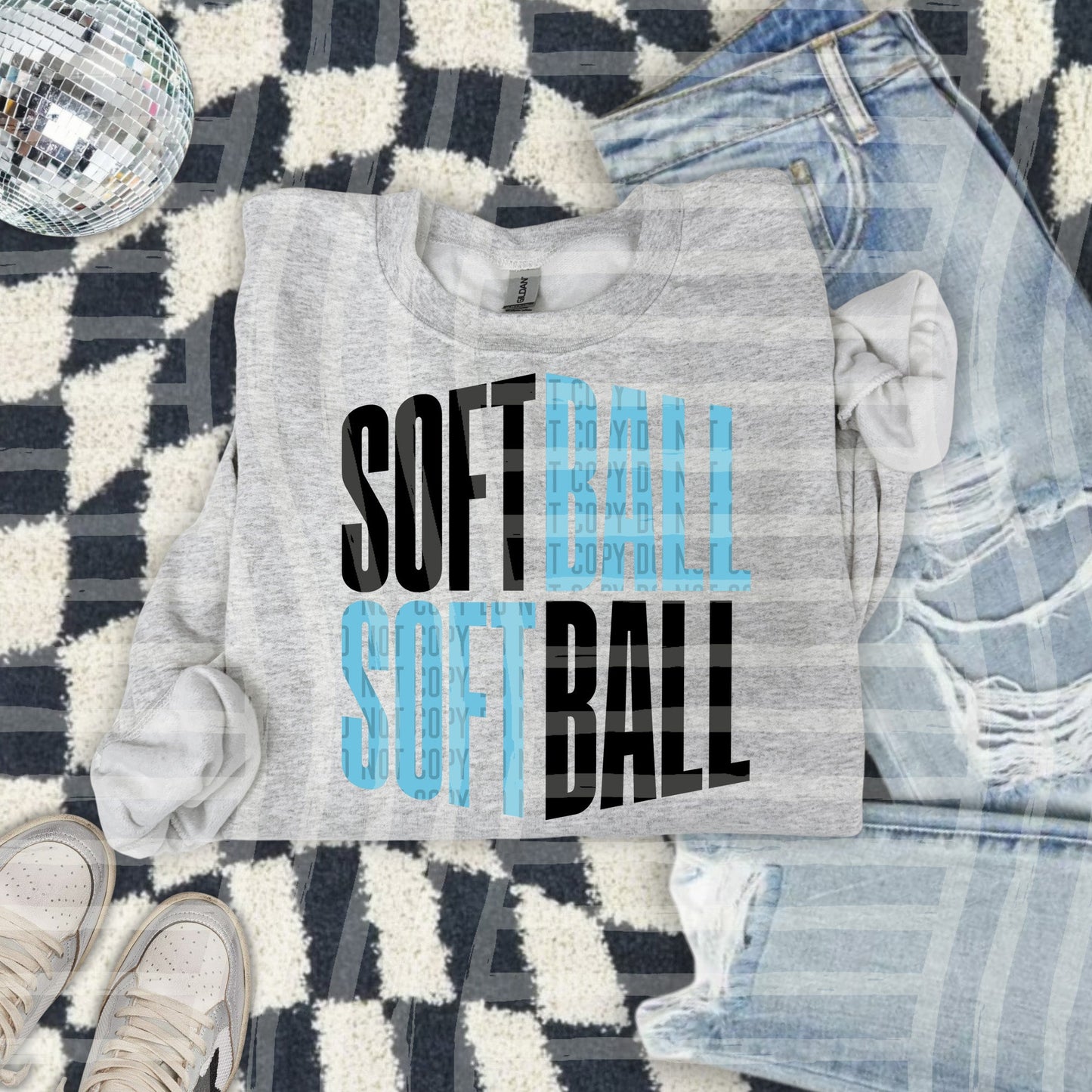 SOFTBALL BRIGHT BLUE