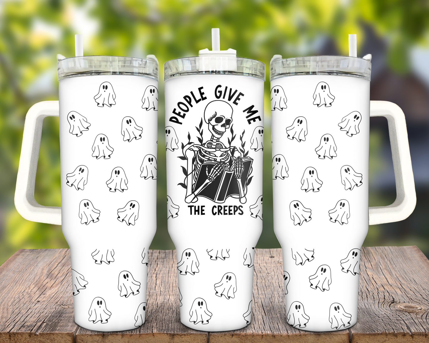 People Give Me The Creeps 40oz Tumbler Wrap