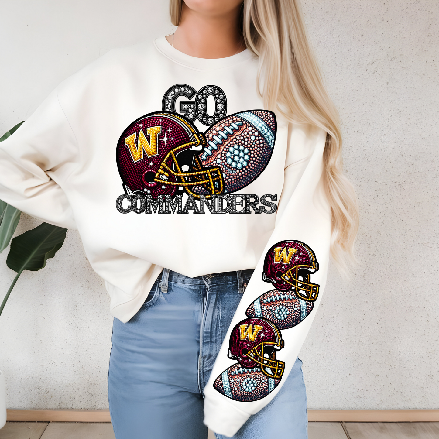 Diamond Studded - COMMANDERS - CHEST