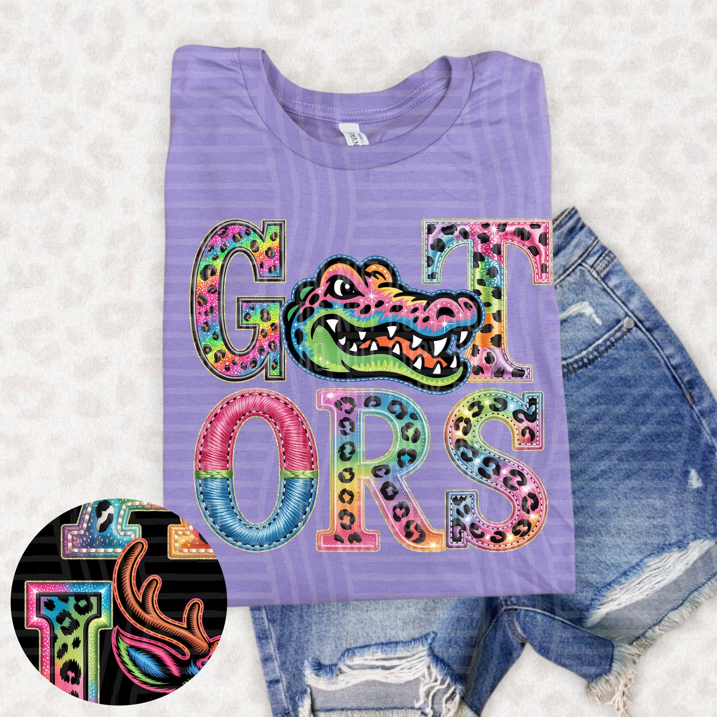 Gators (pink neon leopard)