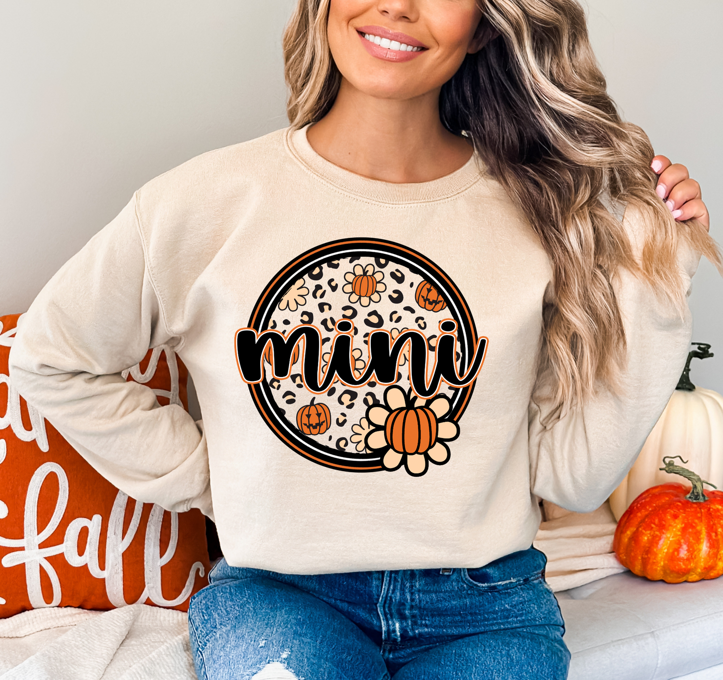 Mini - cheetah print and pumpkins