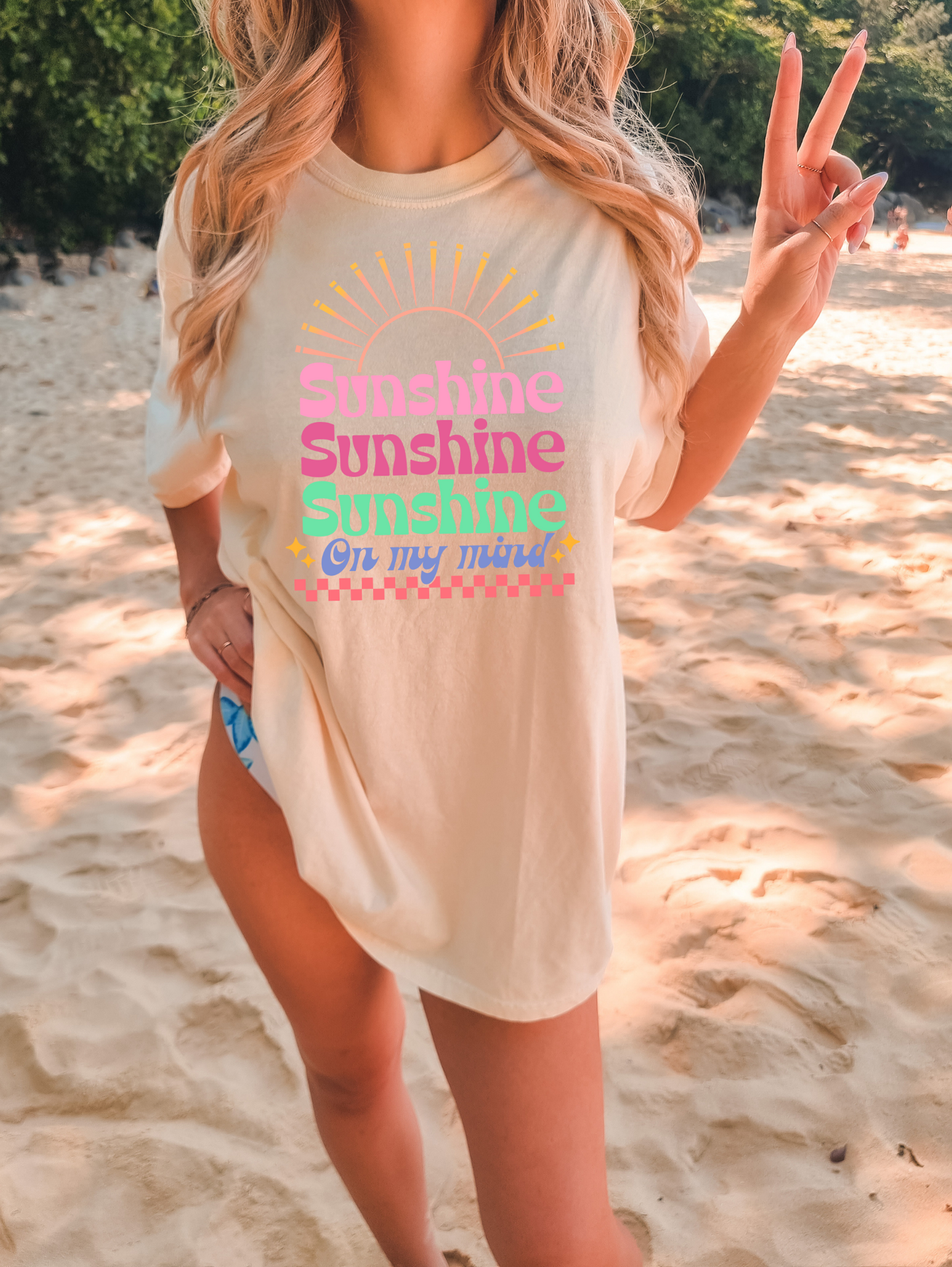 Sunshine on my mind repeat sun checkered