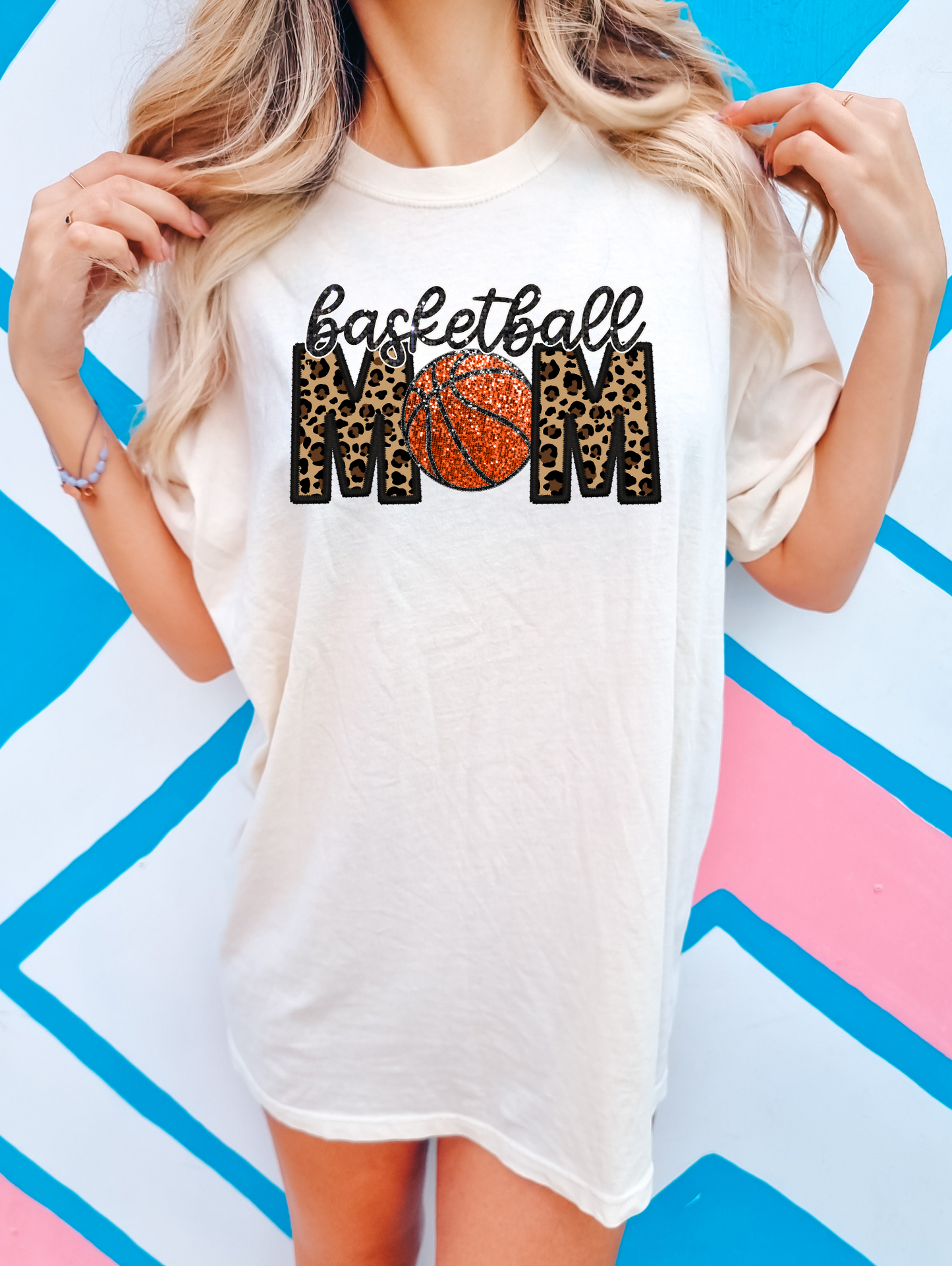 Basketball mom - cheetah print