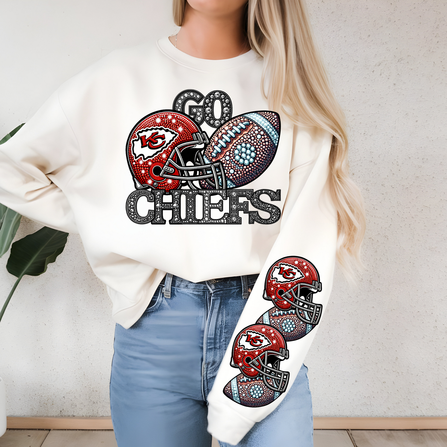 Diamond Studded - CHIEFS - CHEST
