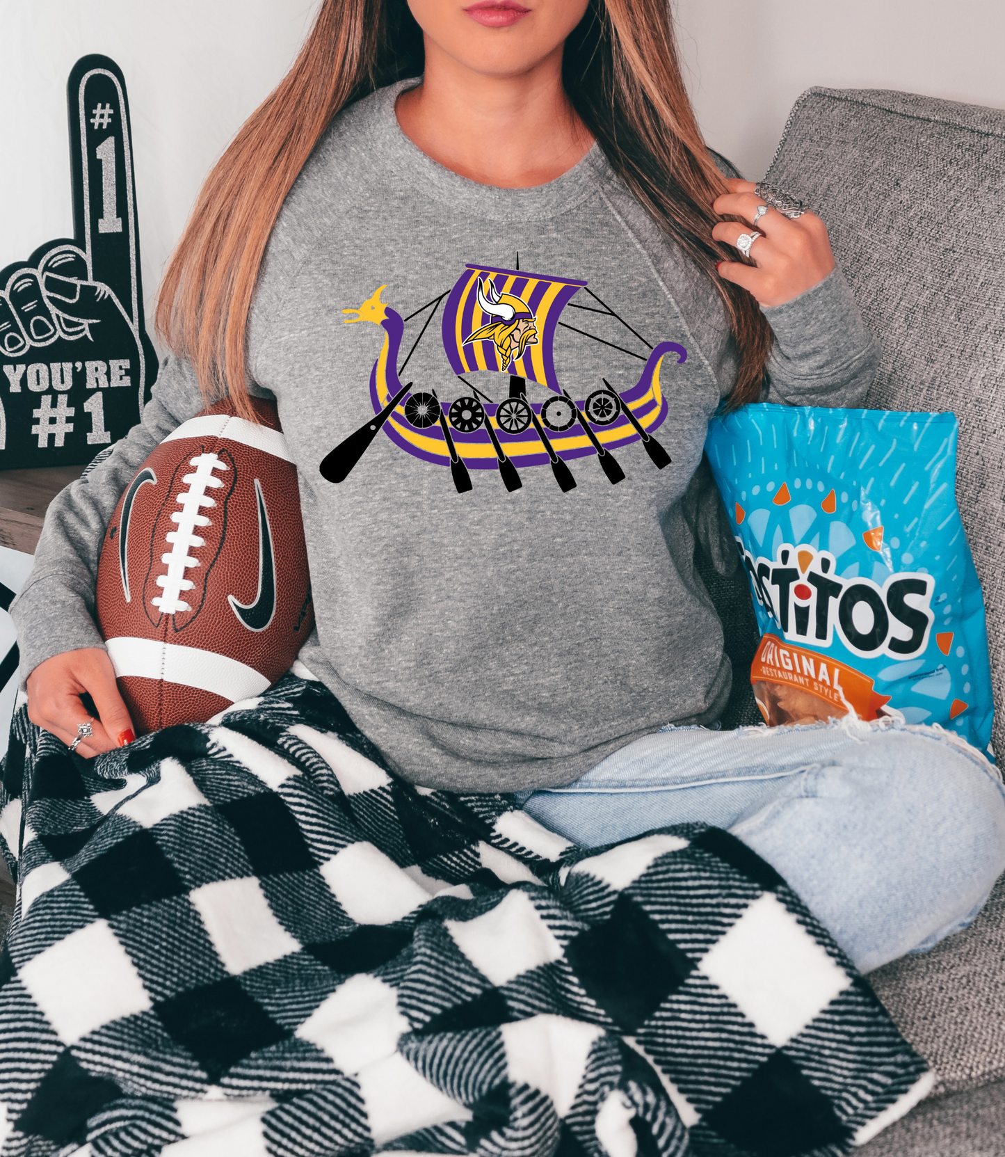 Minnesota Vikings rowboat