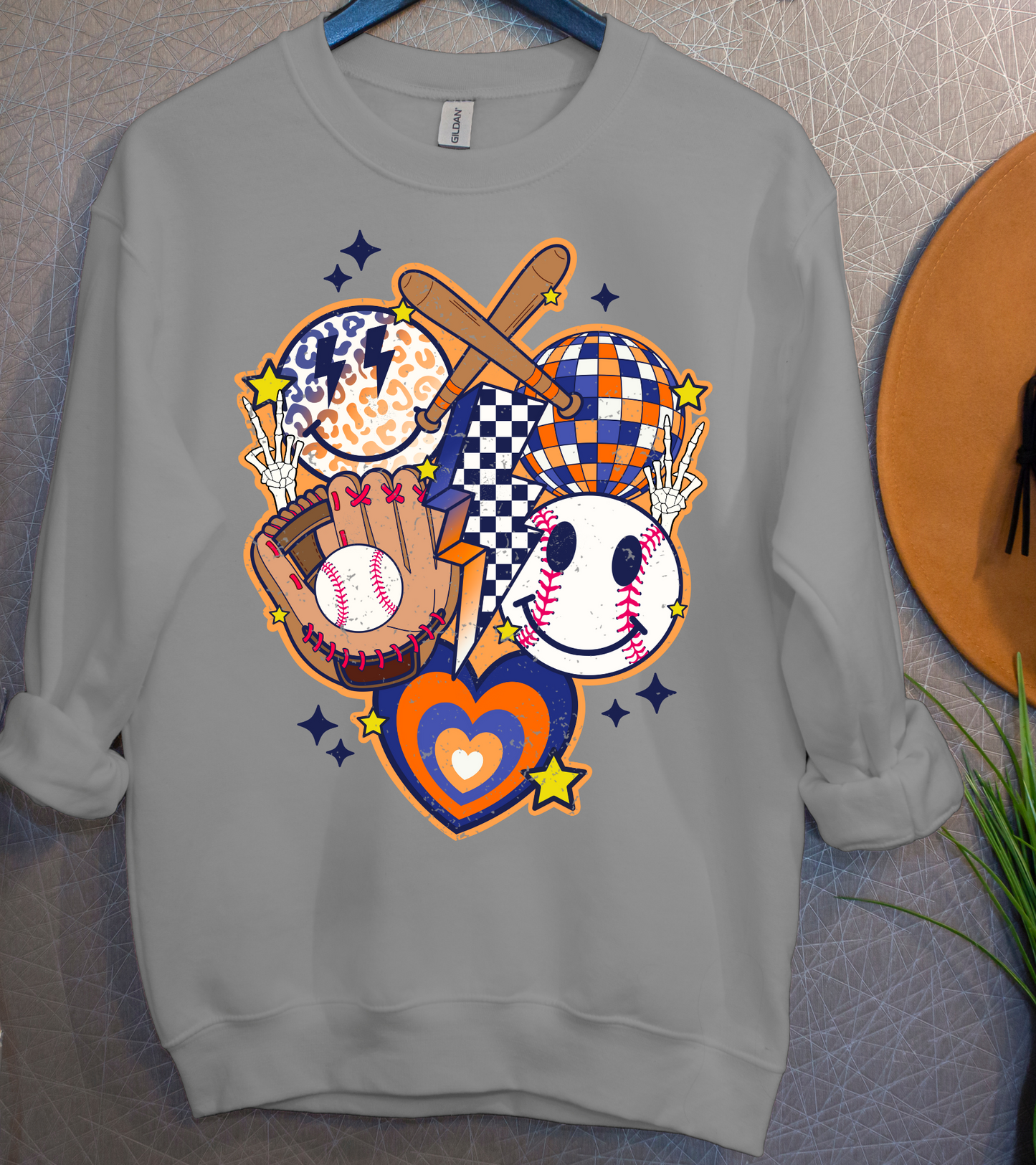 Baseball smiley collage