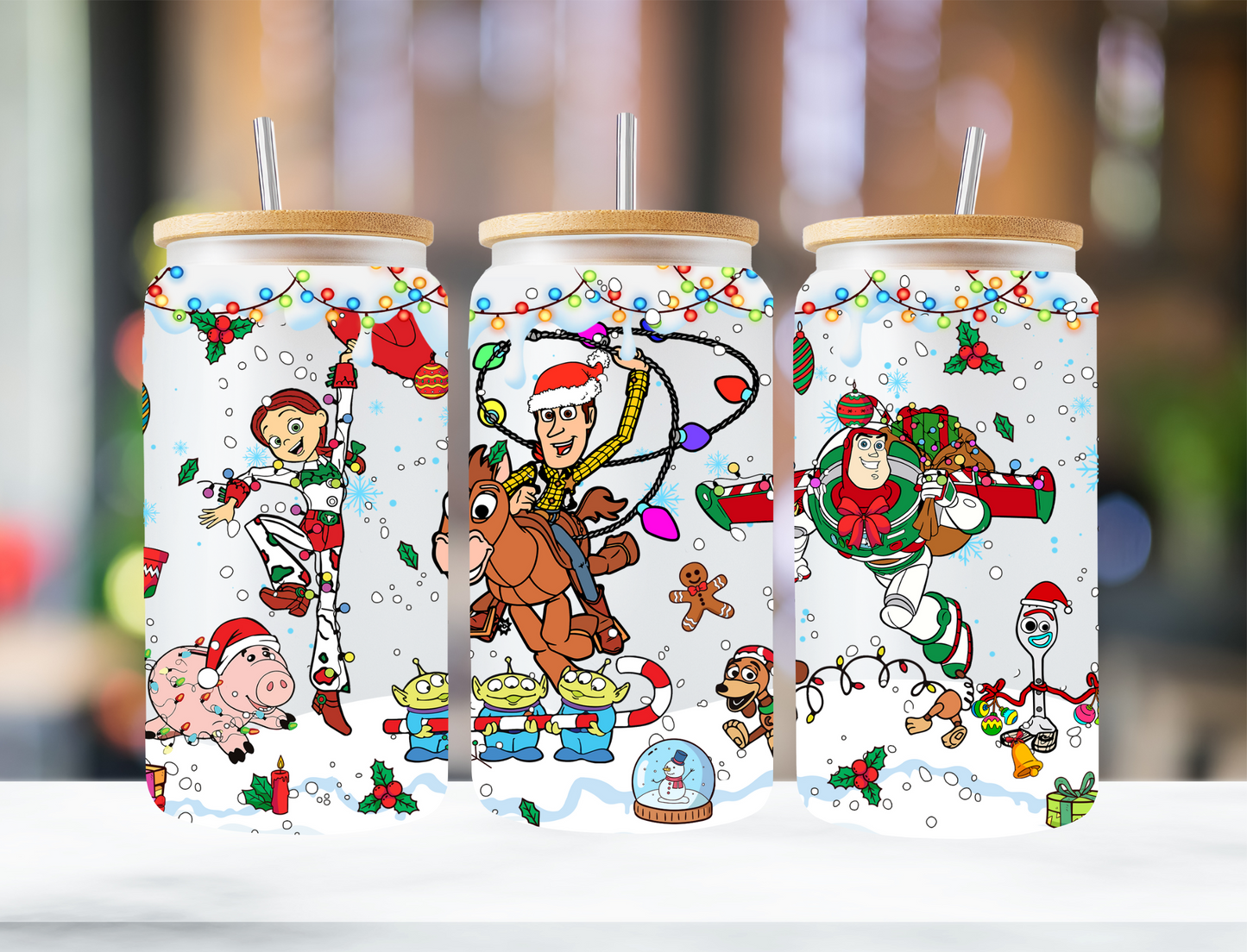 Toy Story Christmas Snow Drip - UV Libby Wrap