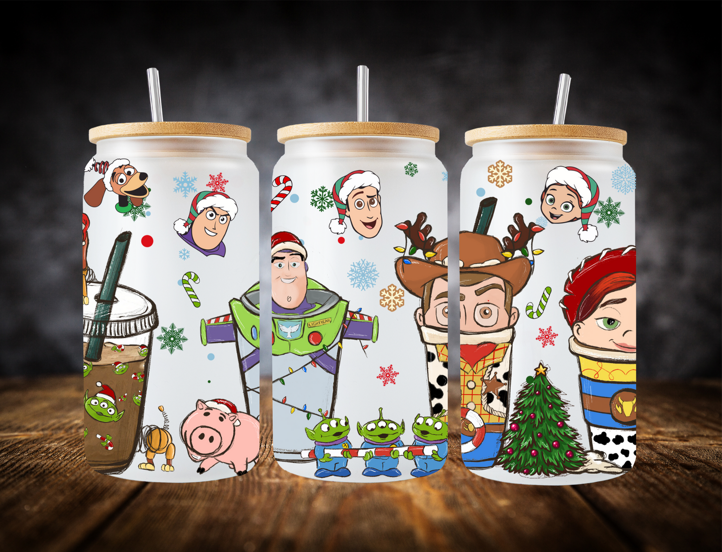 Toy Story Christmas Drinks - UV Libby Wrap
