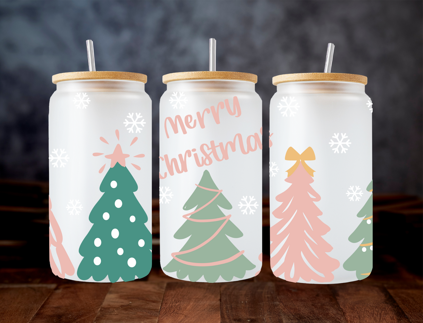 Merry Christmas with trees - UV Libby Wrap
