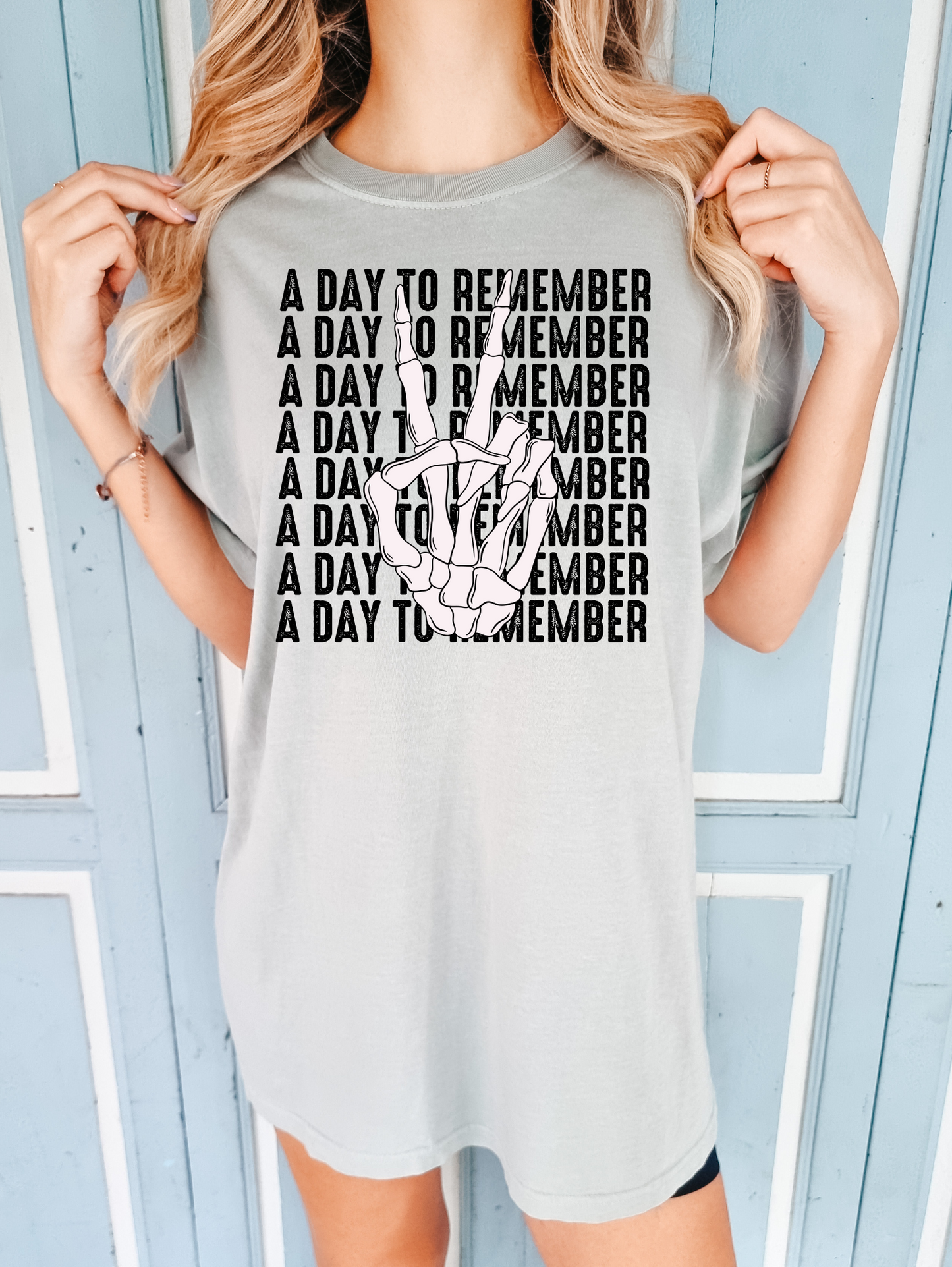 A day to remember with peace sign - black