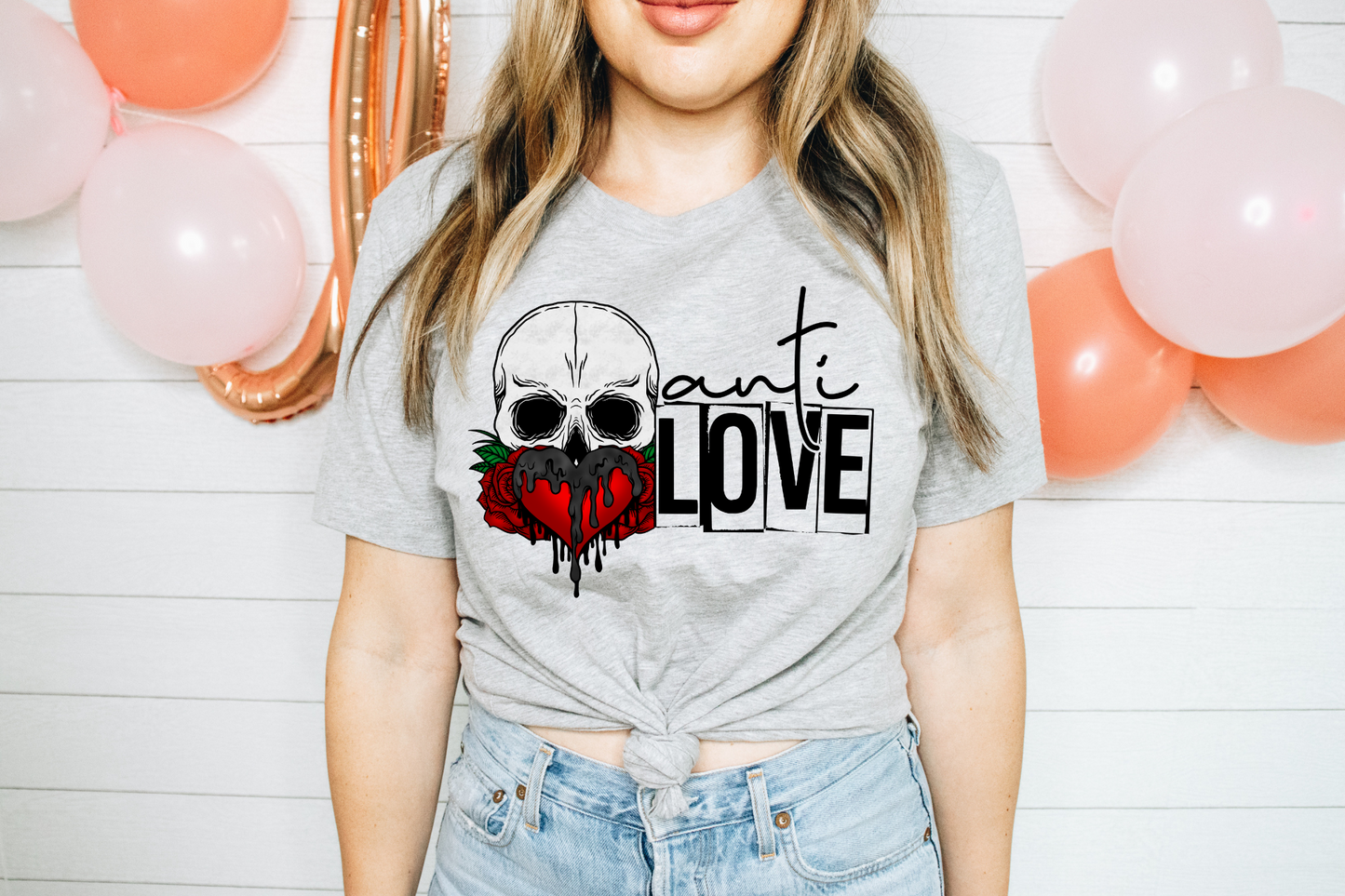 Anti Love Skull & Heart