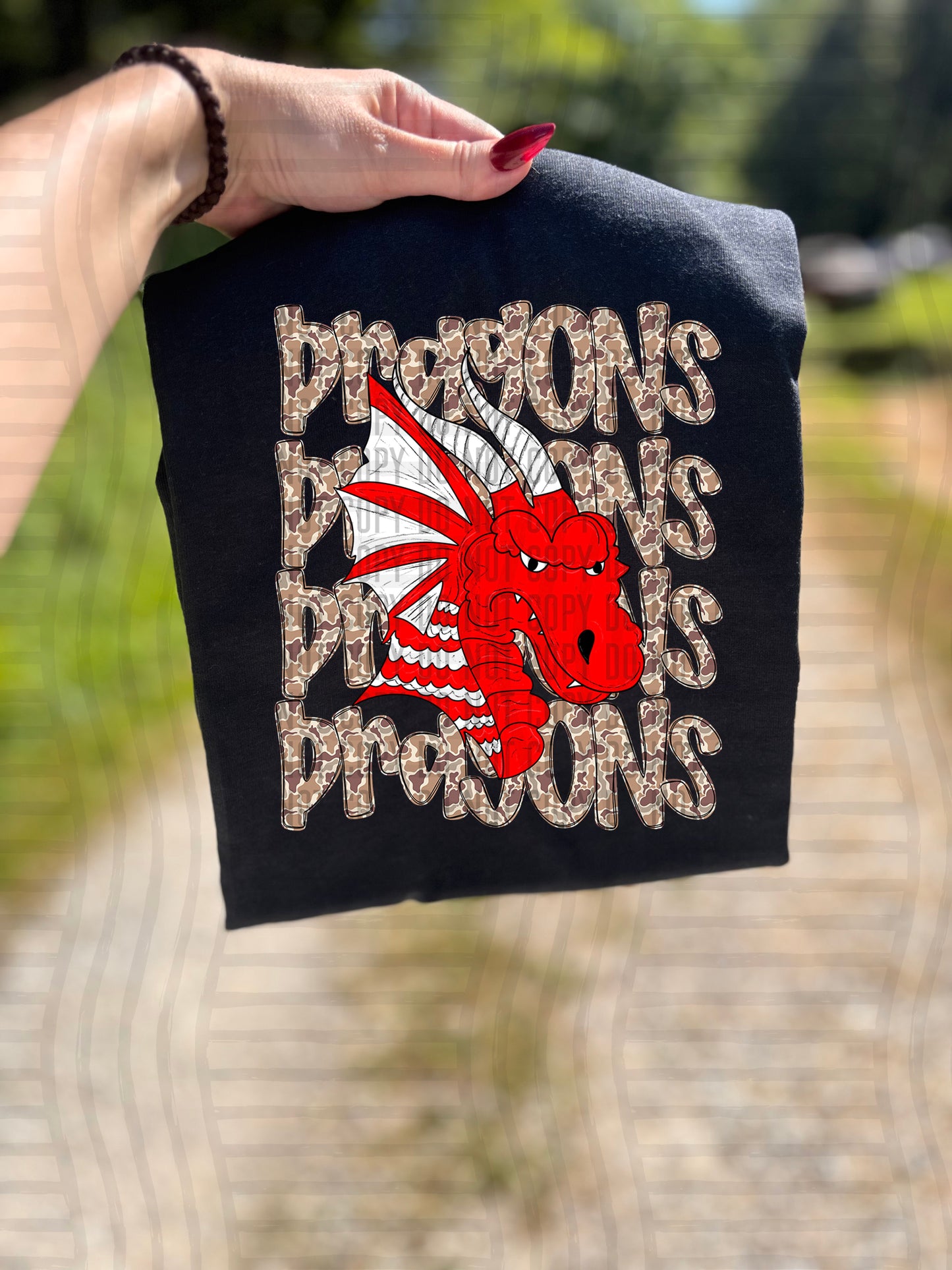 Camo Dragons Red