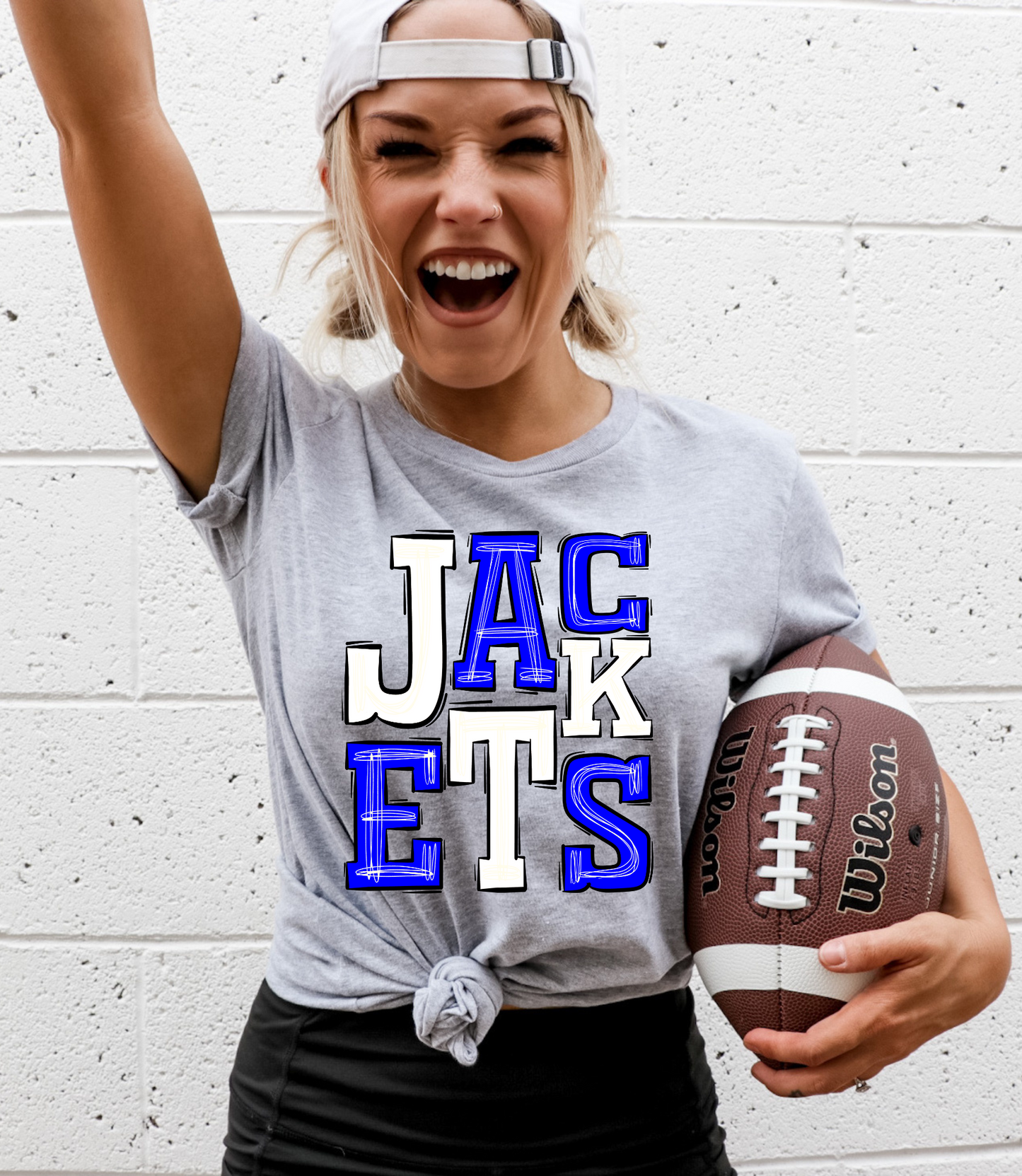 Jackets (WH/ROYAL) - DTF Print