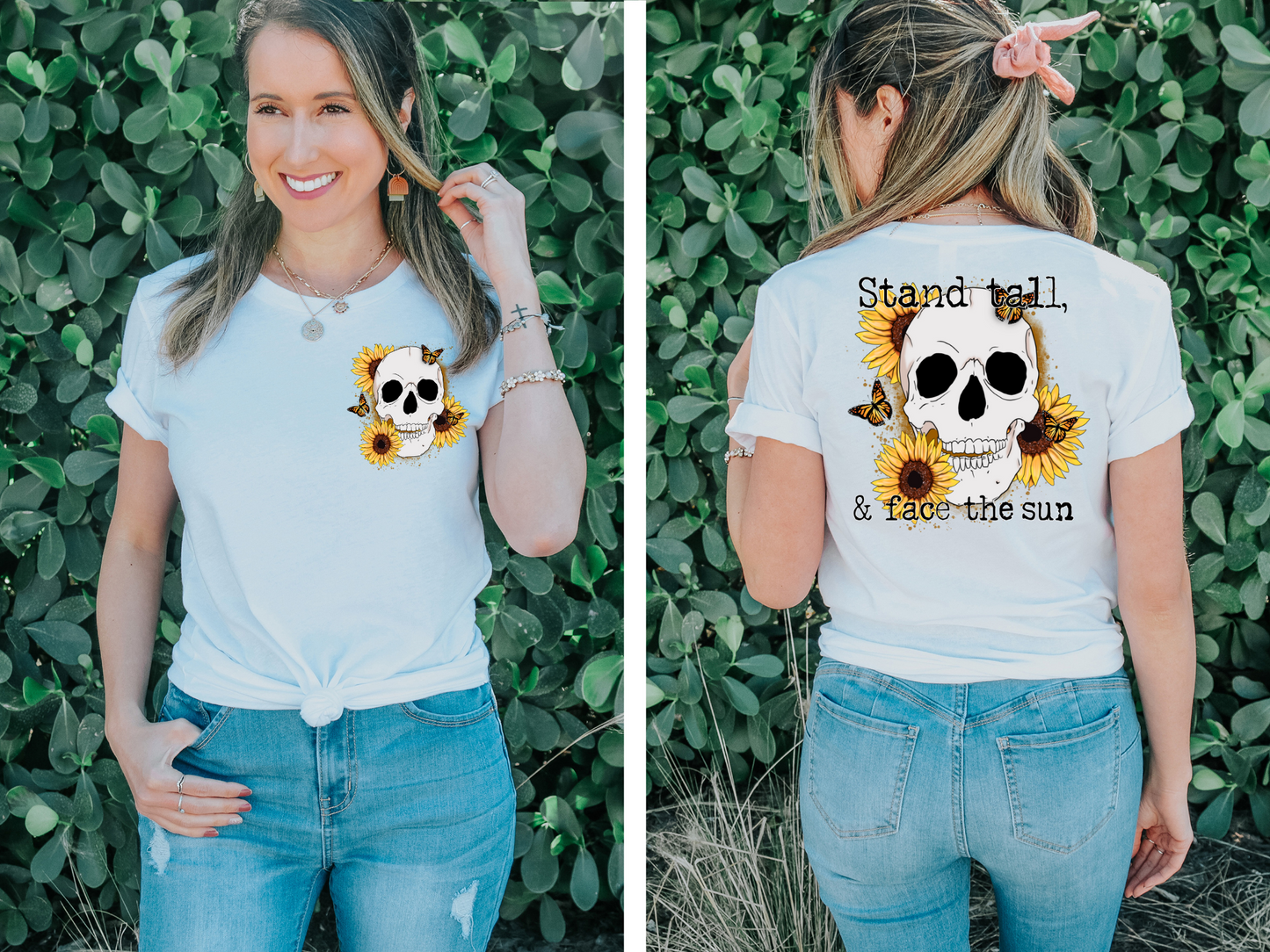 Stand tall and face the sun - back